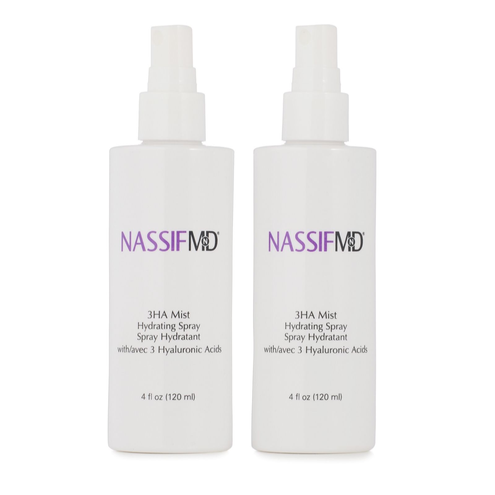 Nassifmd Light 3Ha Instant Hydrating Facial Mist 120Ml Duo