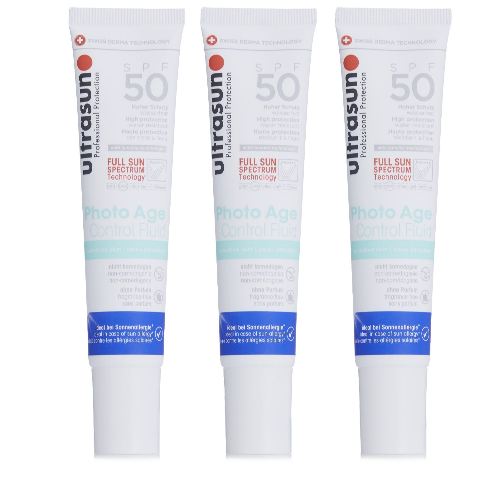 Ultrasun Photo Age Control Fluid SPF50 - 40ml - Long-Lasting Sunscreen - Suitable for Sensitive Skin - Face the Future