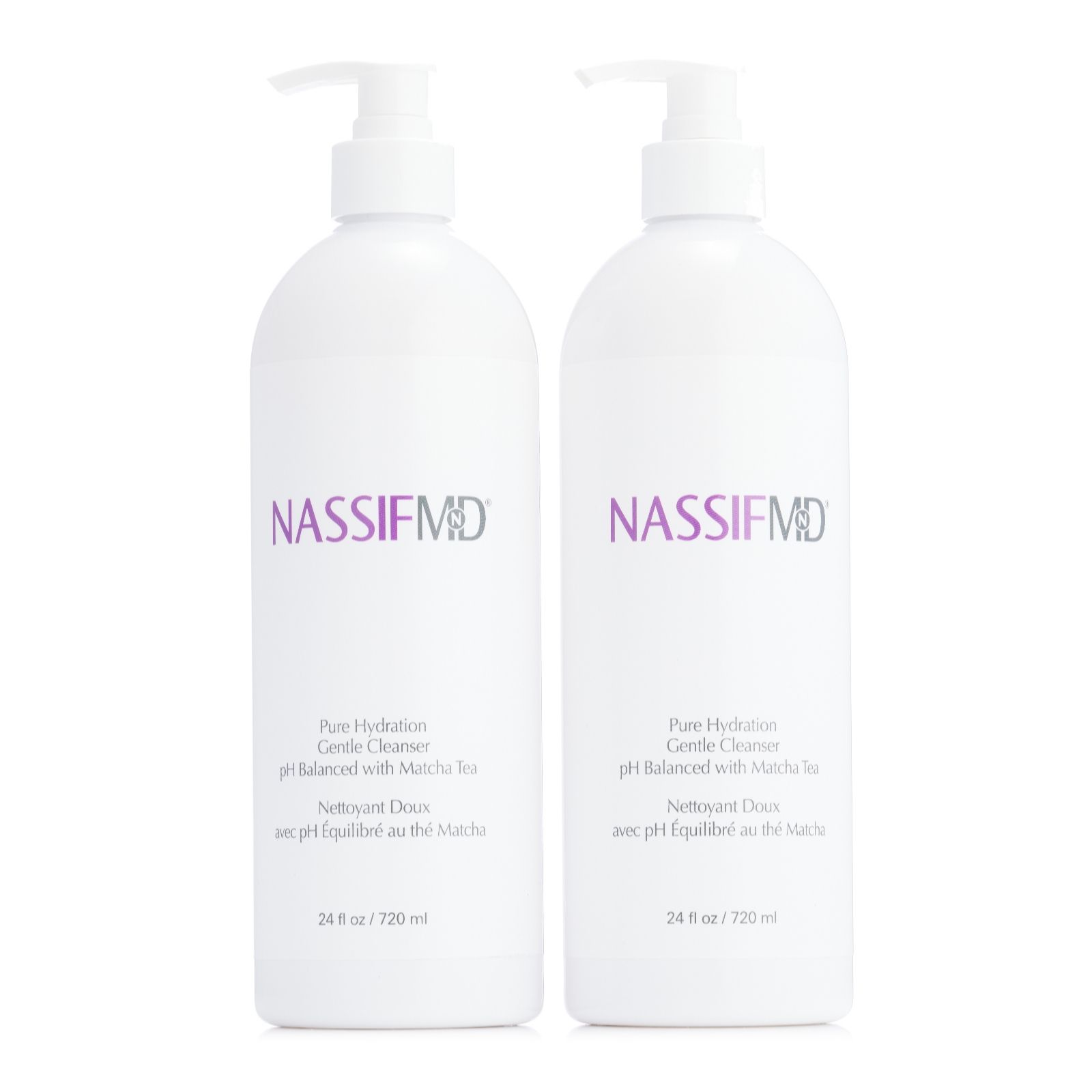 NassifMD Pure Hydration Facial Cleanser Supersize 720ml Duo