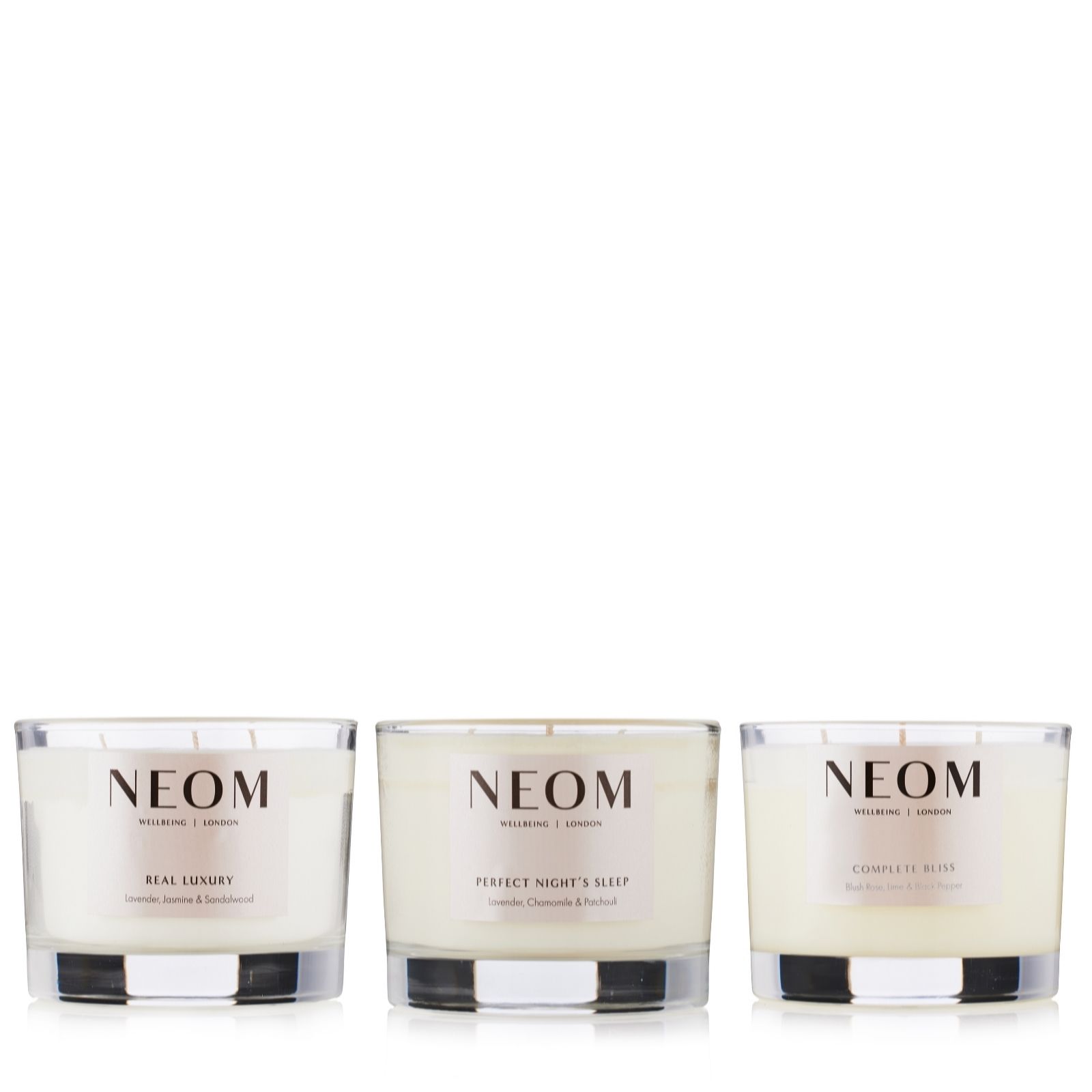 Neom Calm & Sleep Wellbeing Luxury 3-Wick Candle Trio