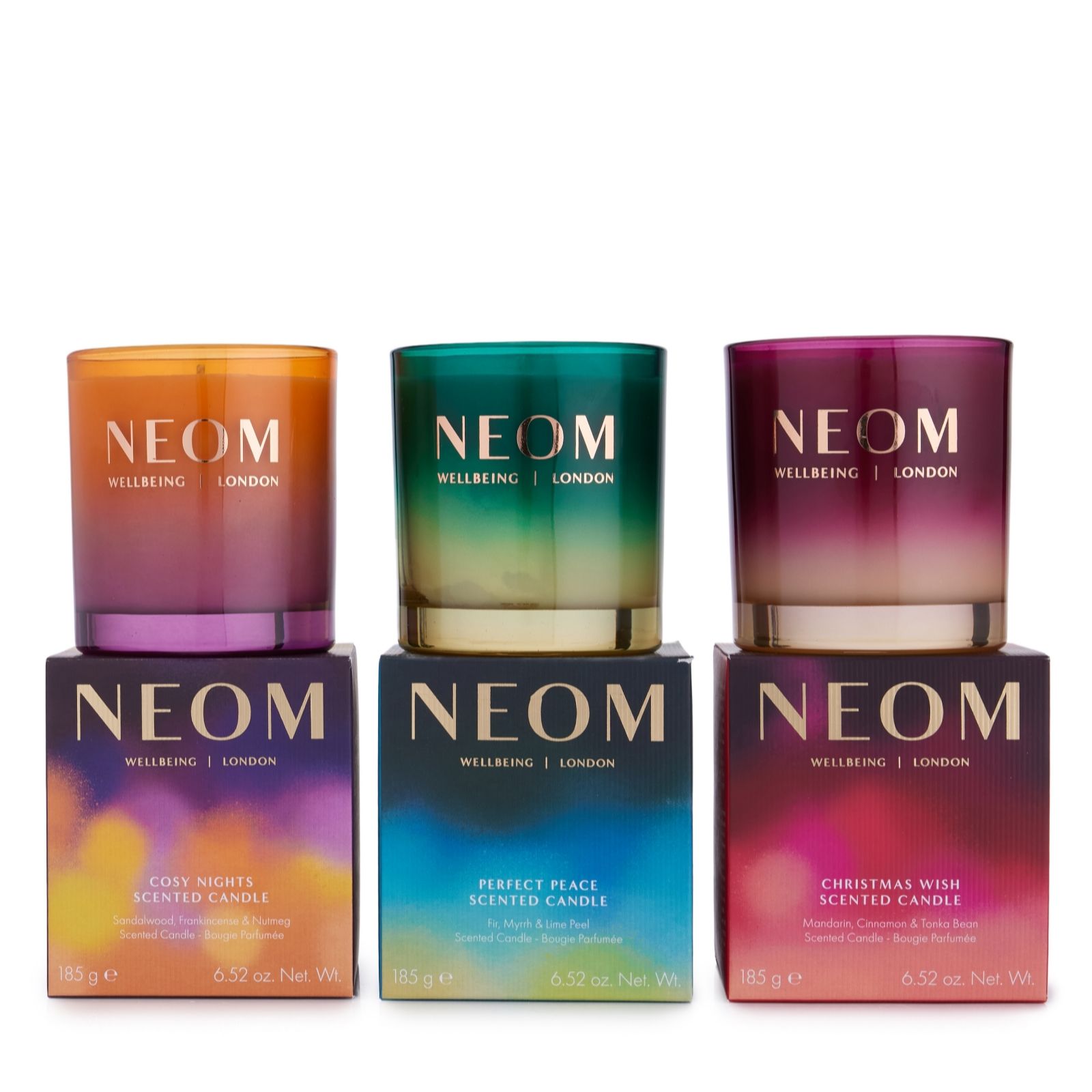 Neom Wellbeing Festive 1-Wick Candle Trio