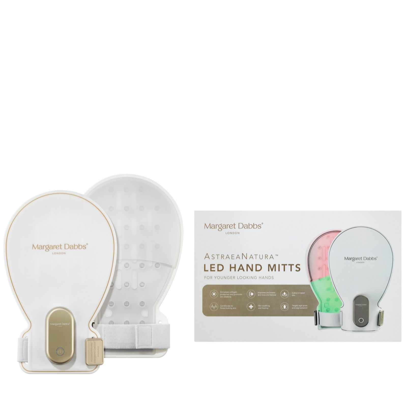 Margaret Dabbs London Light/Red/Green Astraenatura Led Hand Mitts