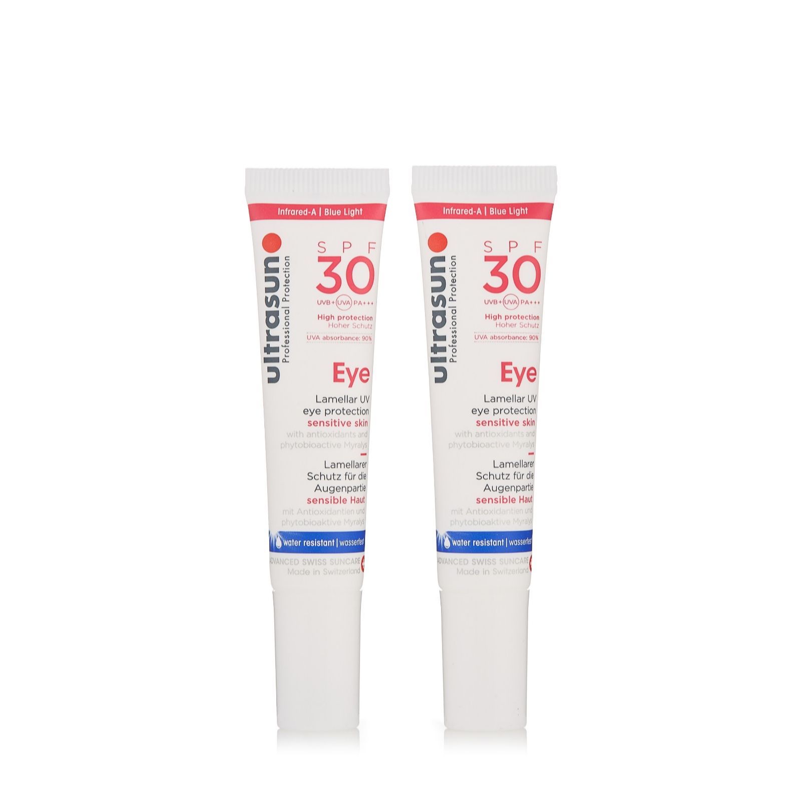 Ultrasun Sun Protection Eye Cream SPF 30 15ml Duo