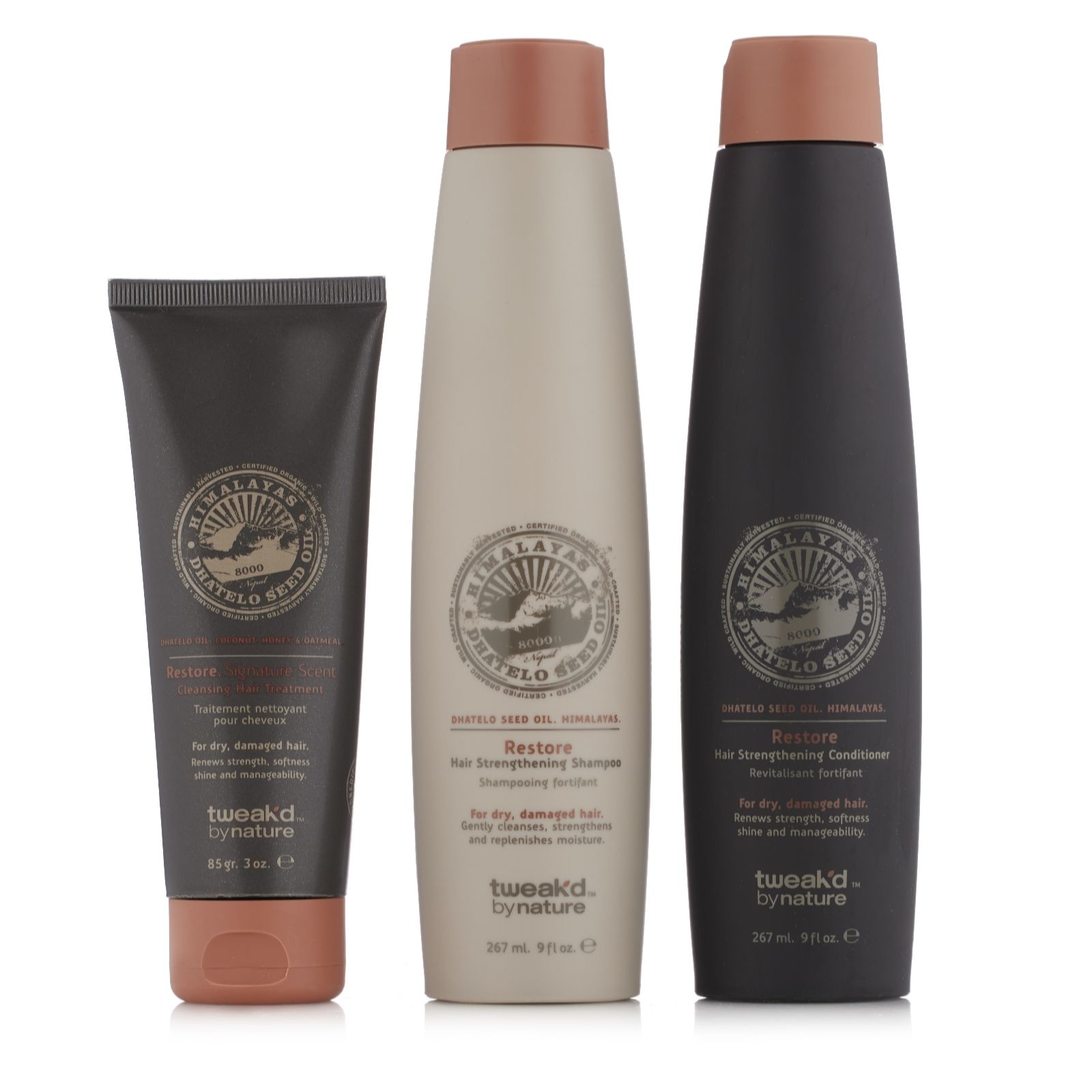 Tweak'd by Nature Shampoo & Conditioner 3 Piece Set