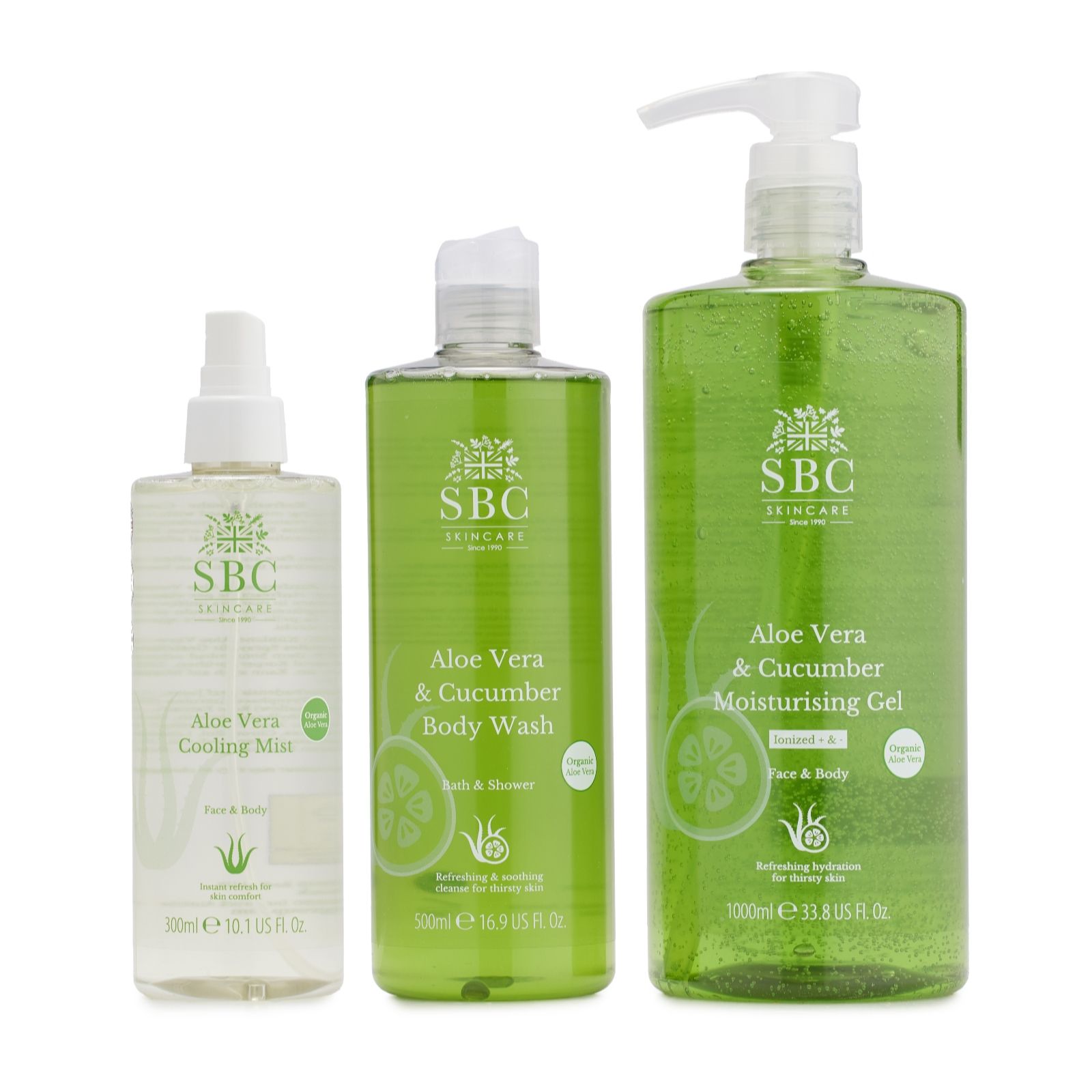Sbc Aloe Vera & Cucumber 3 Piece Collection