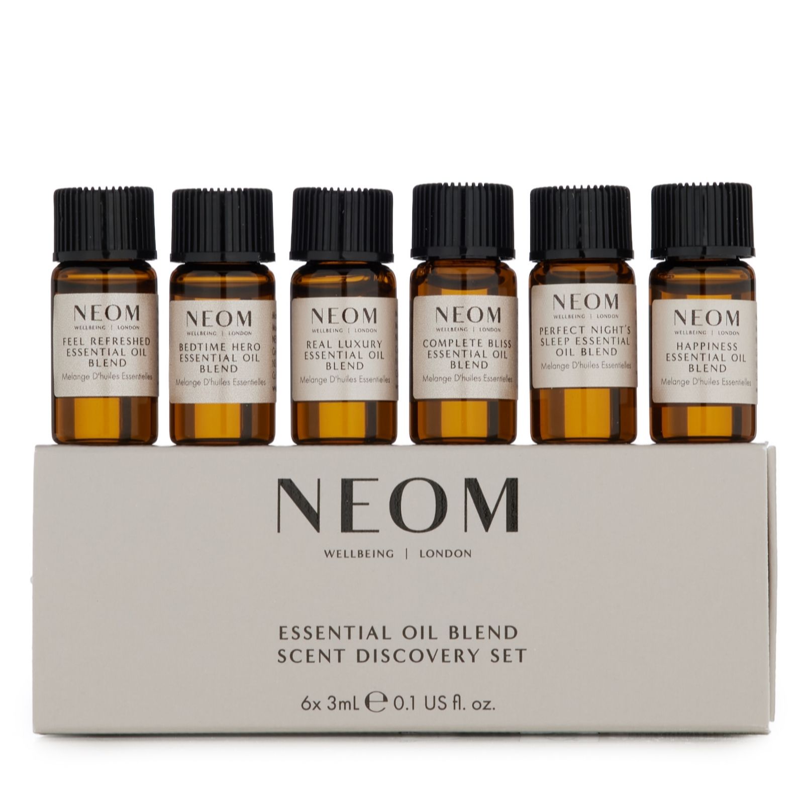Neom Wellbeing Essential Oil 3Ml Discovery Kit