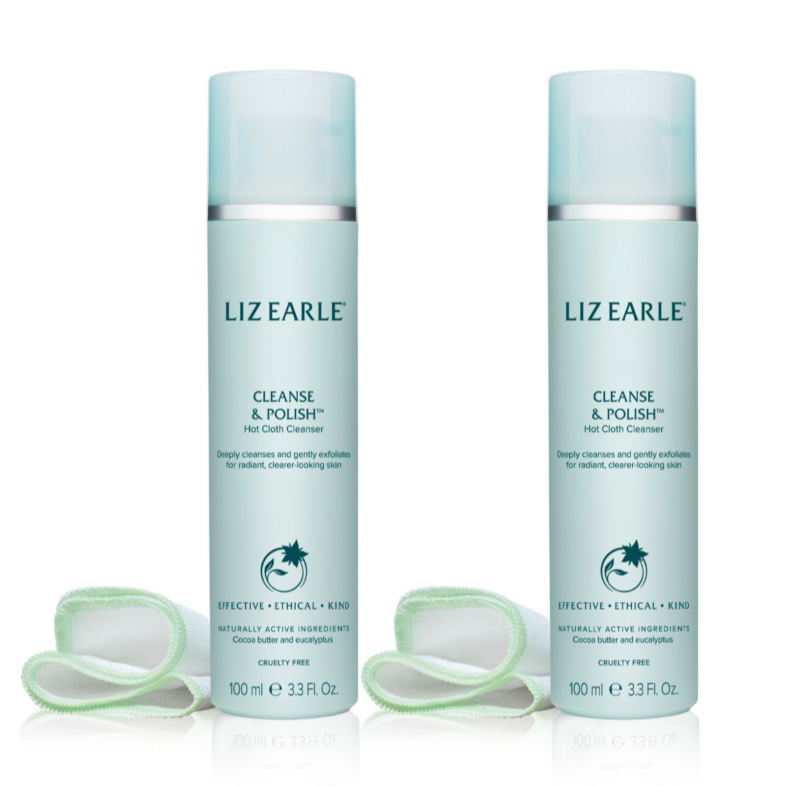 Liz Earle Cleanse & Polish Hot Cloth Cleanser 100ml Duo