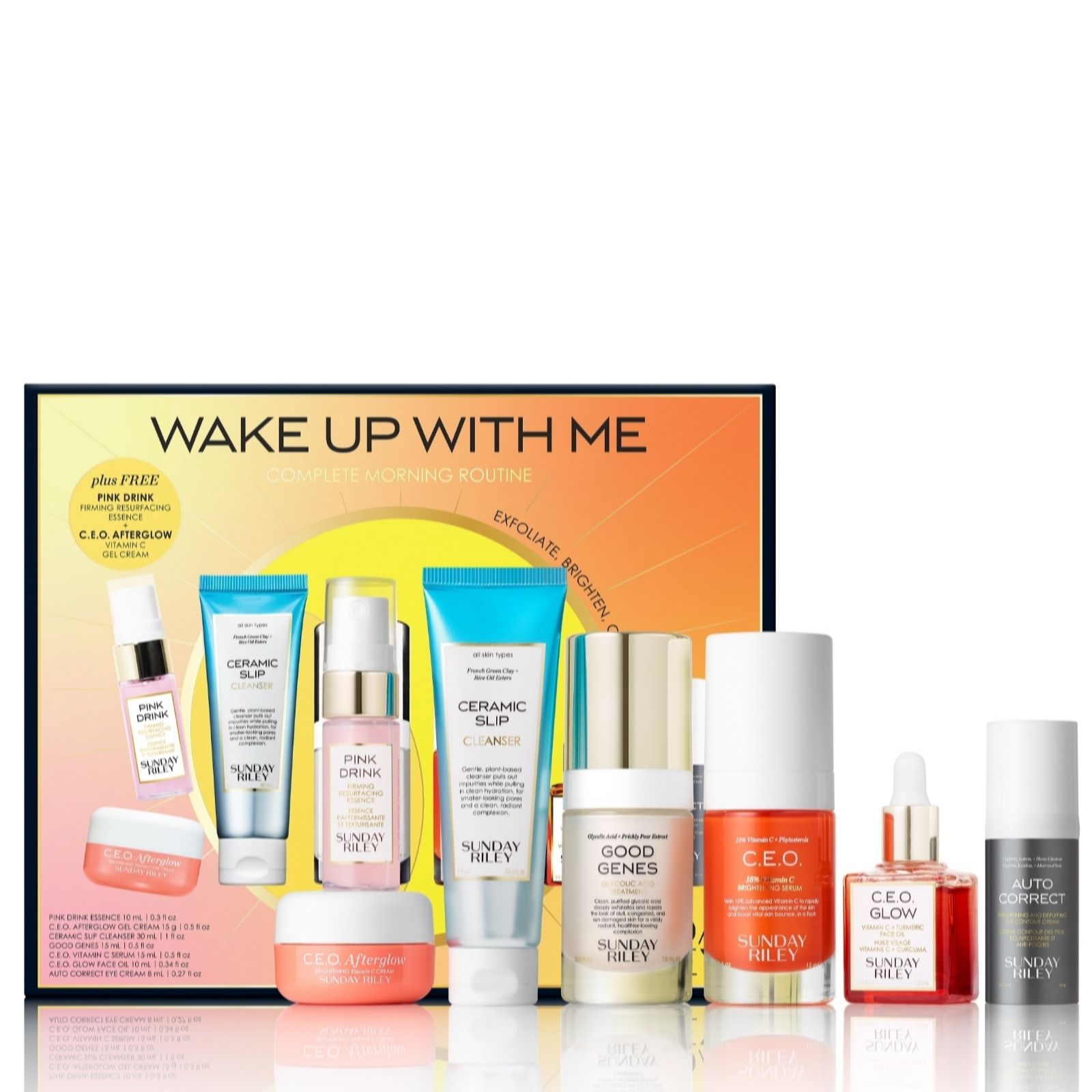 Sunday Riley 7 Piece Wake Up With Me Kit