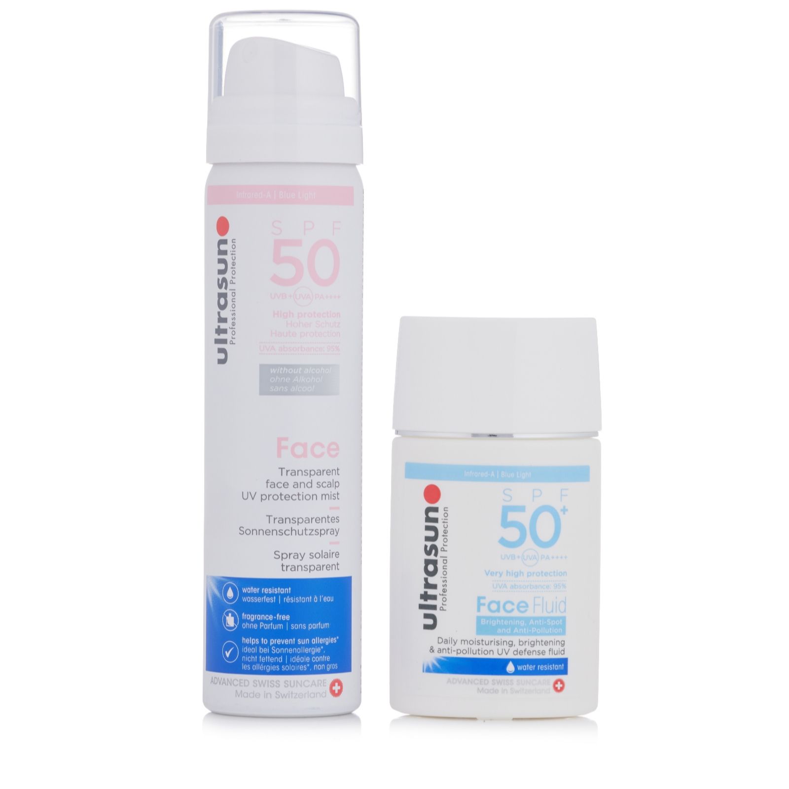 Ultrasun Face Fluid & Mist SPF 50 Duo