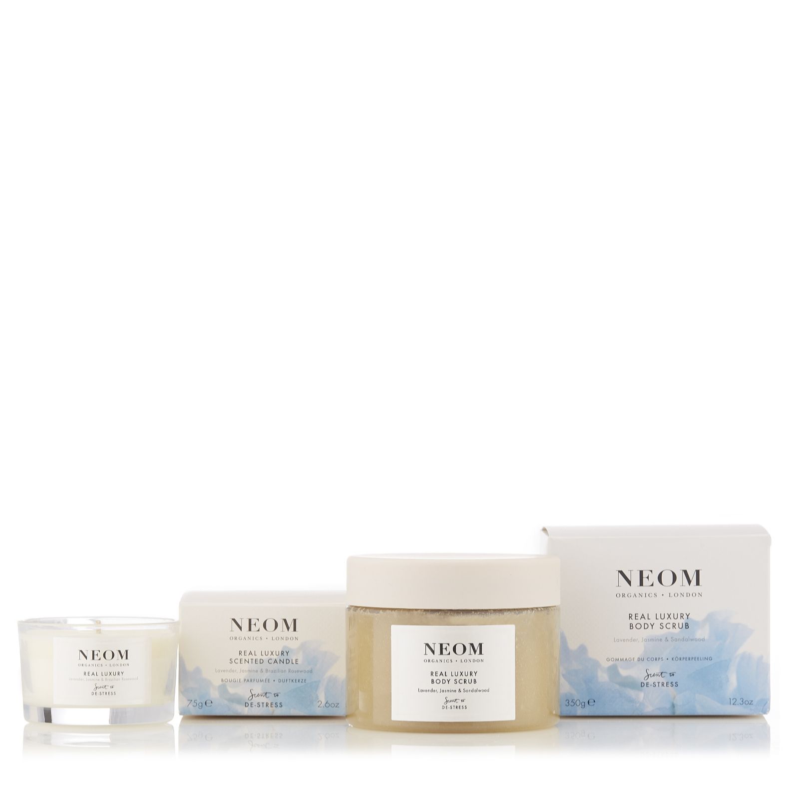 Neom Real Luxury Candle & Body Scrub