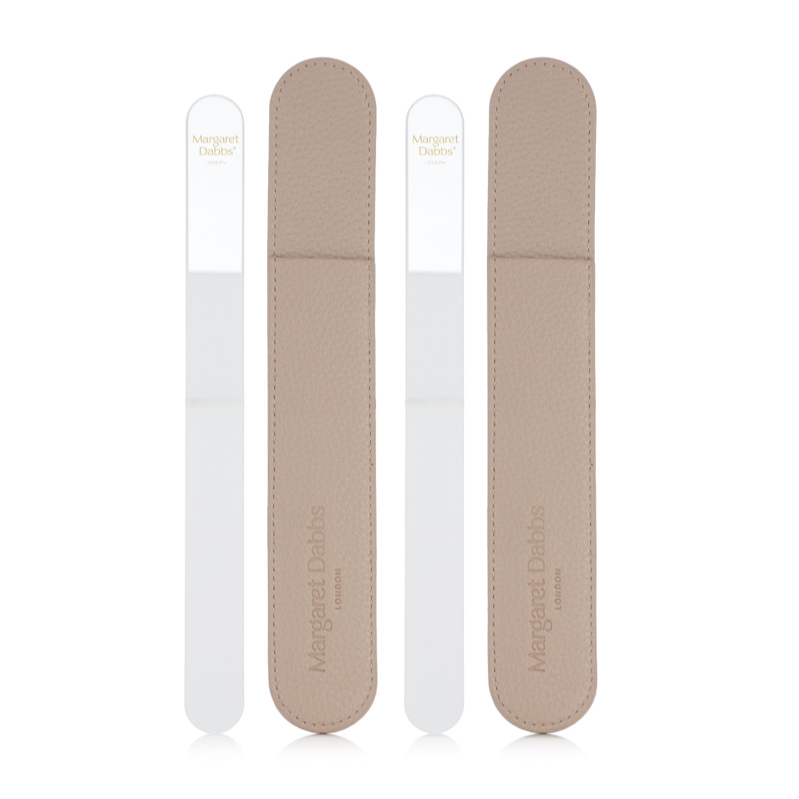 Margaret Dabbs London Crystal Nail File & Cover - Long-Lasting Nail File - Portable & Compact - Face The Future