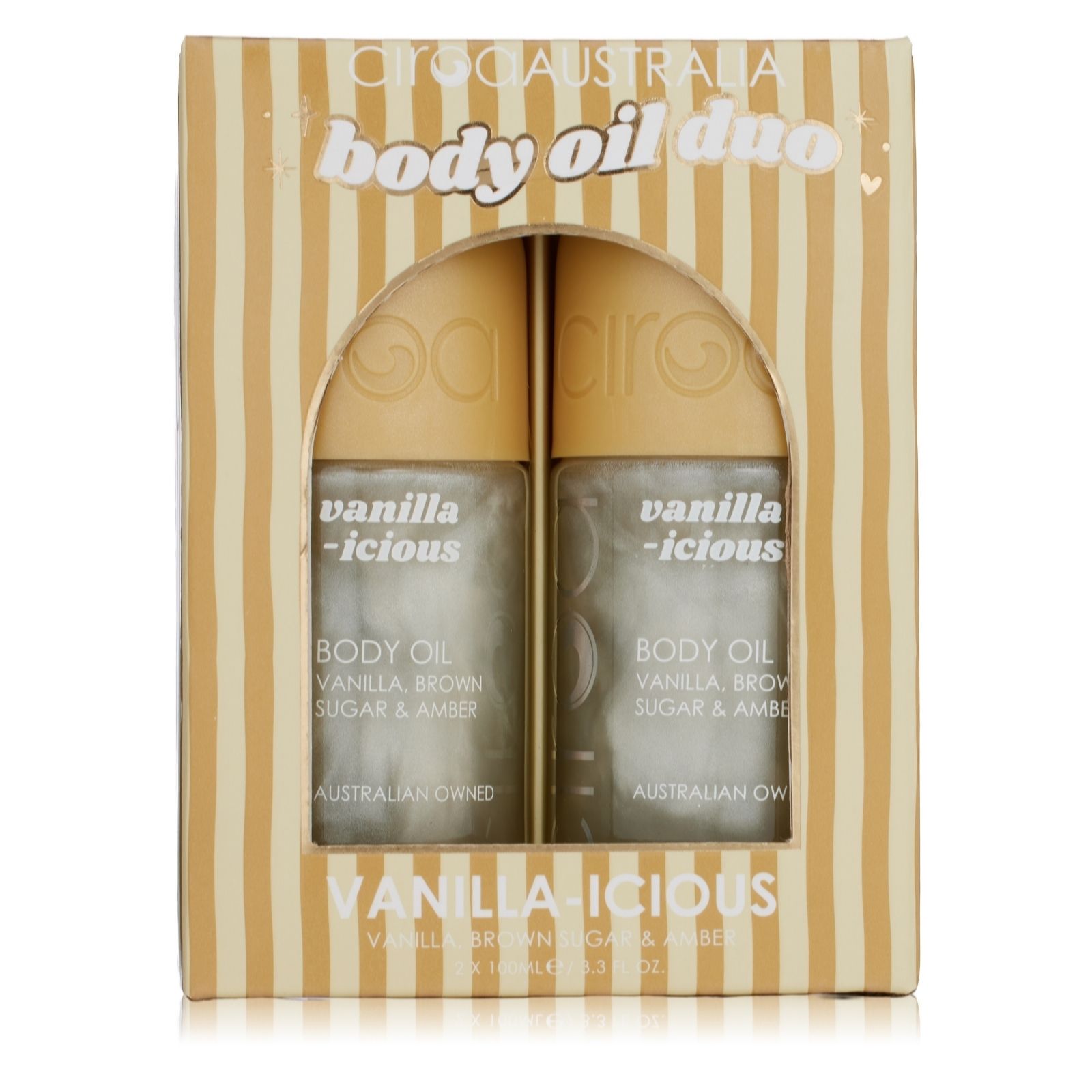 Ciroa Vanilla- icious Body Oil 100ml Duo