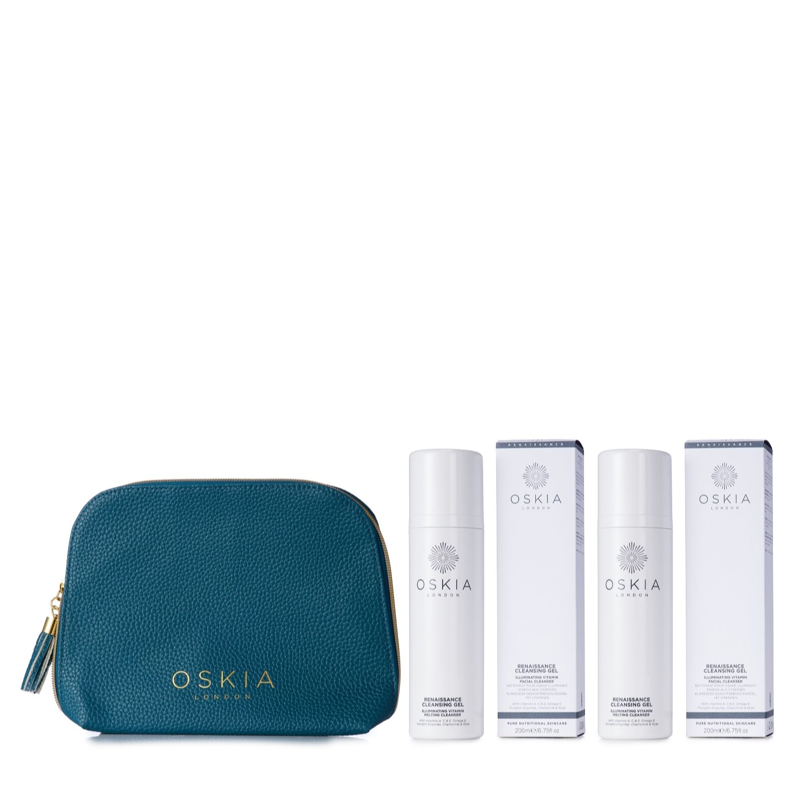 Oskia London Supersize Renaissance Cleanser Duo And Bag