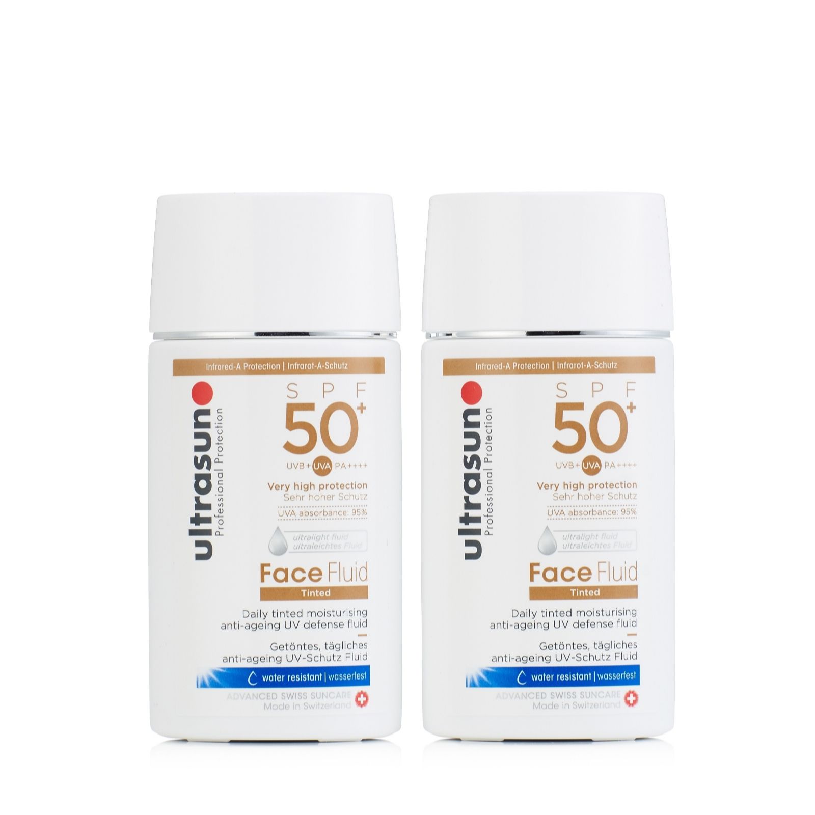 Ultrasun Sun Protection Tinted Face Fluid SPF 50+ 40ml Duo