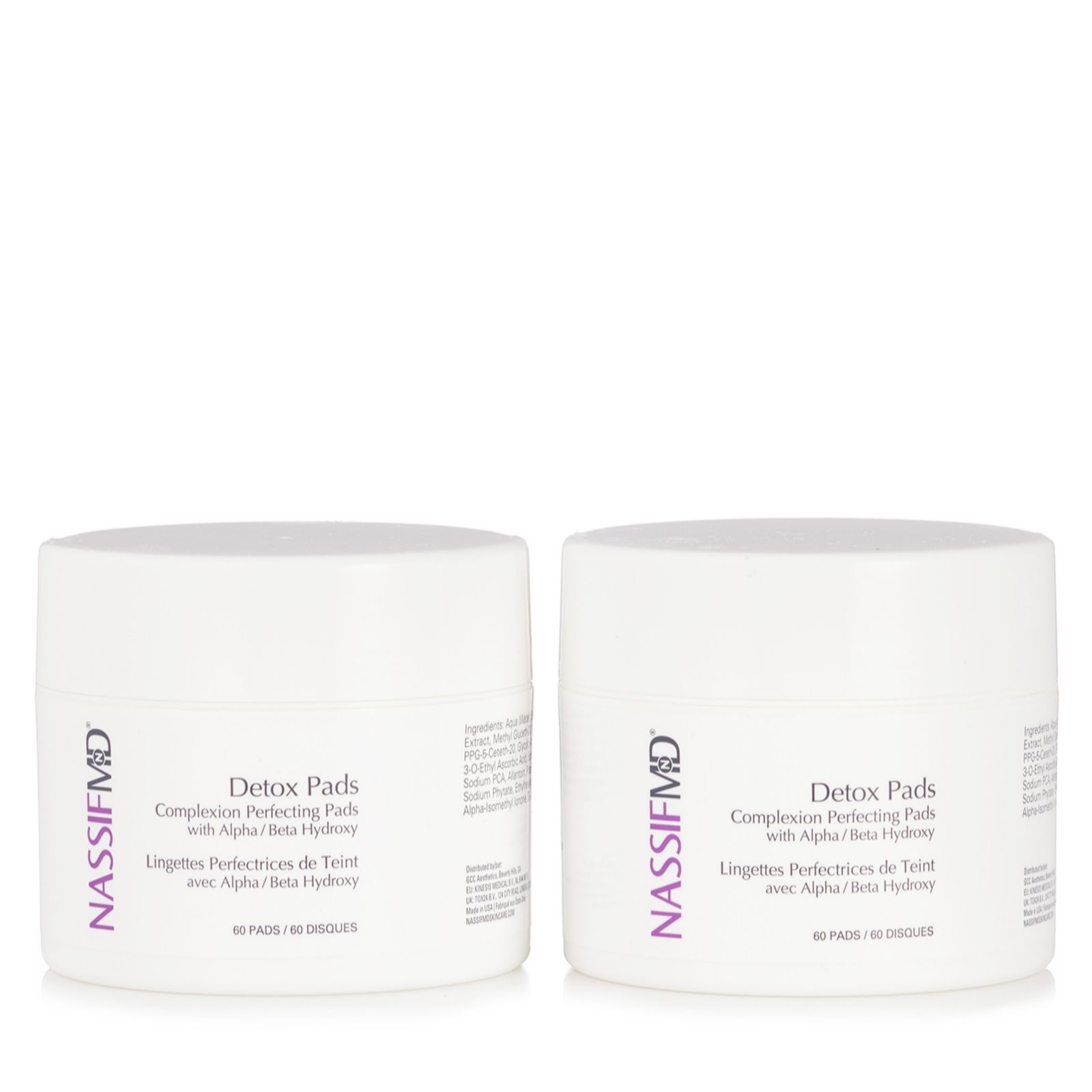 NassifMD 60 Detox Pads Duo