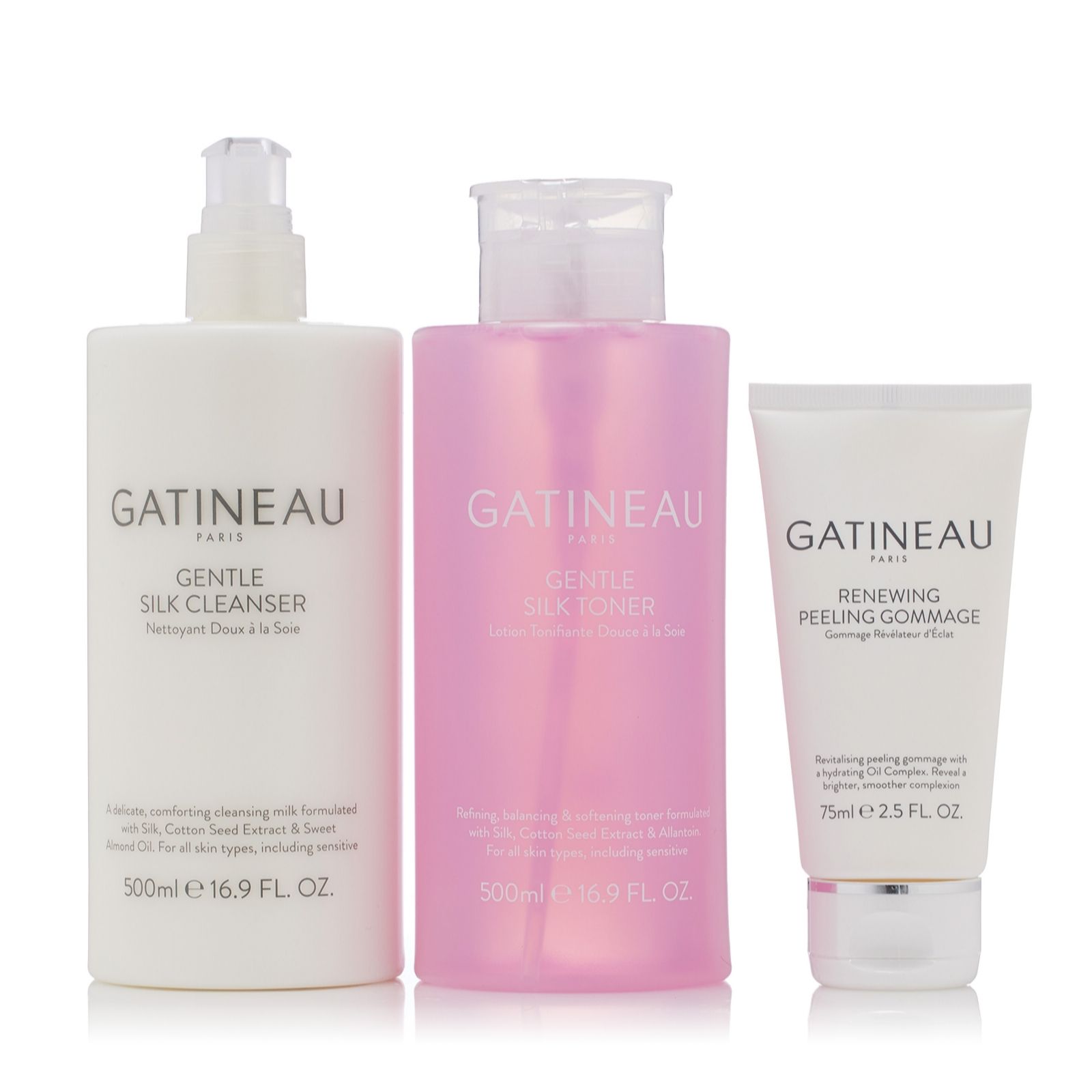 Gatineau Gentle Silk Cleanse and Exfoliate Collection