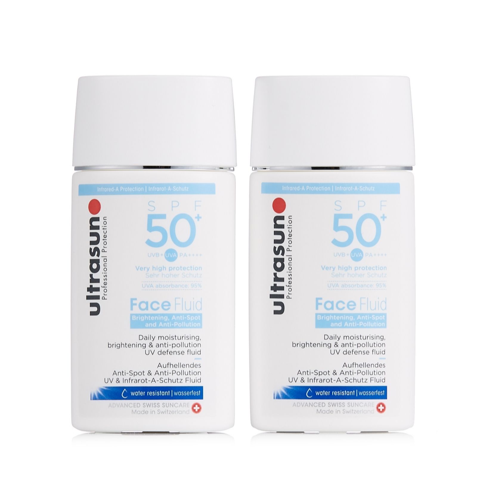 Ultrasun Sun Protection Face Fluid SPF 50+ 40ml Duo