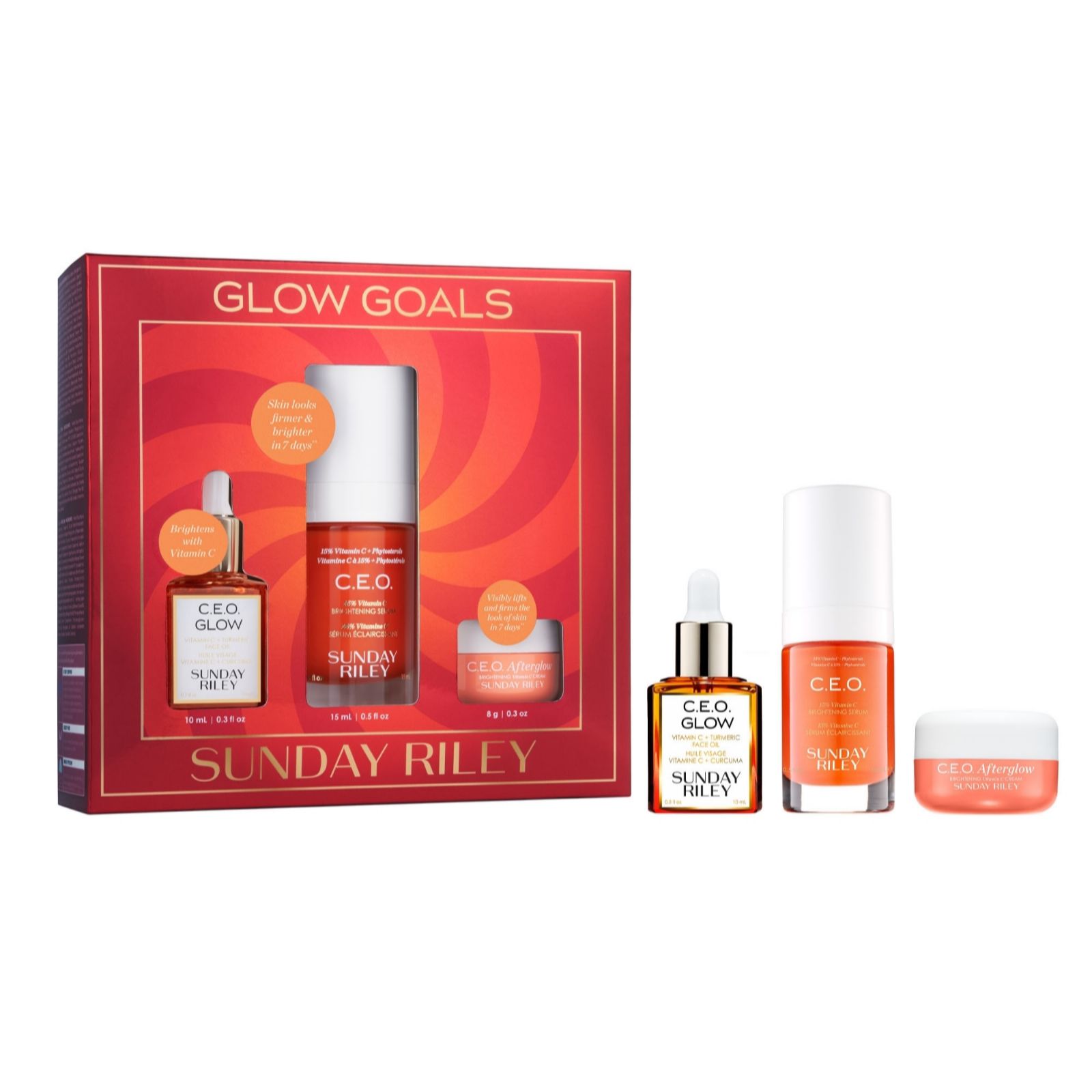 Sunday Riley 3 Piece Glow Goals Gift Set