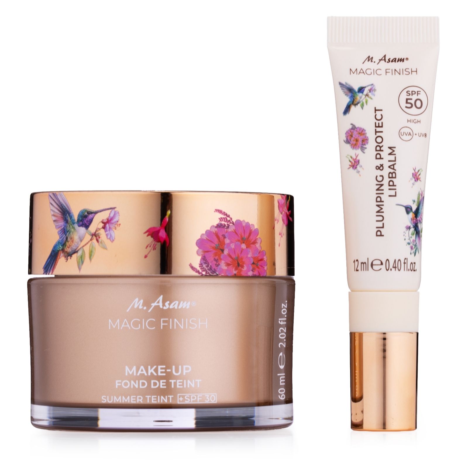 M. Asam Limited Edition Hummingbird Design Magic Finish 60ml & Lip...