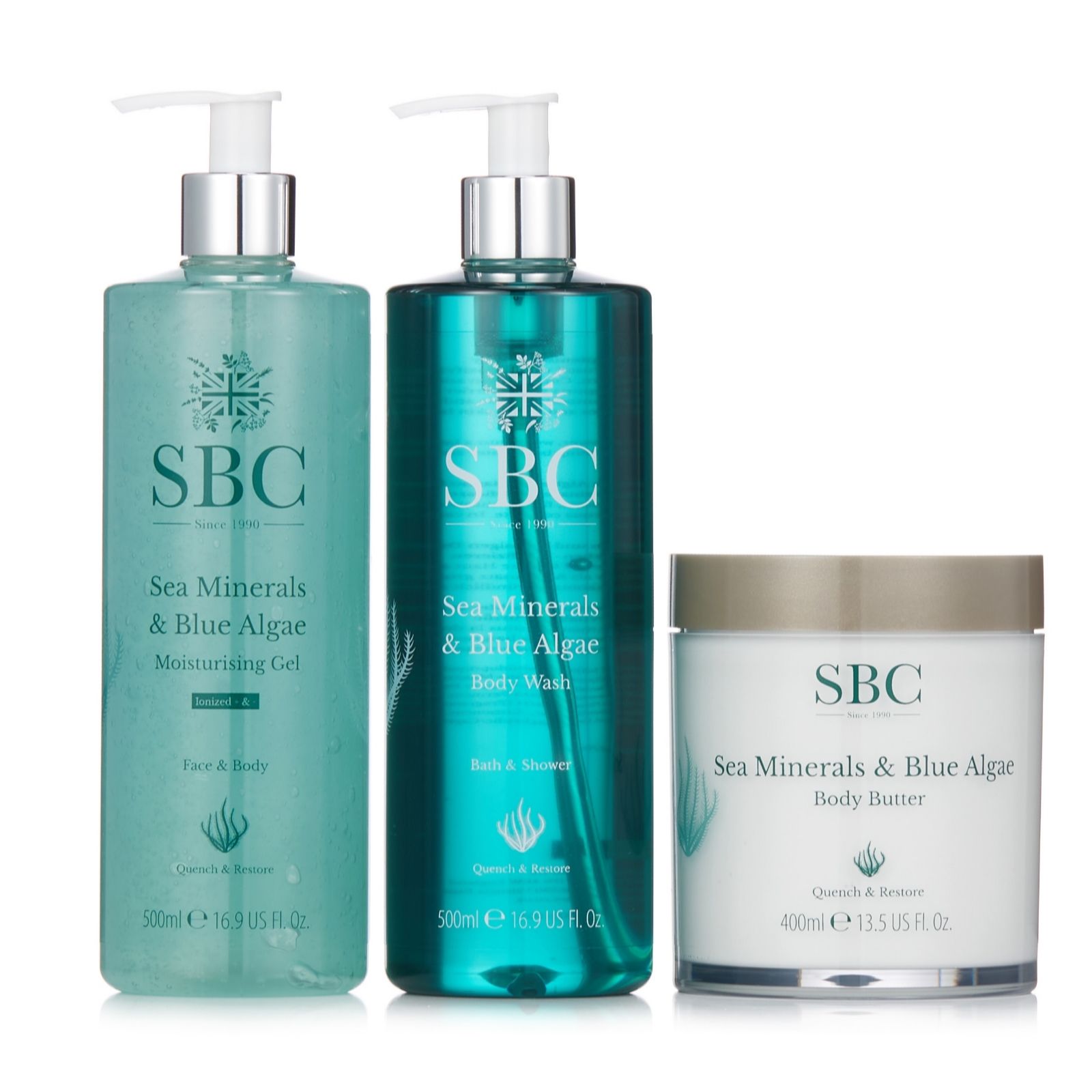 SBC Sea Minerals & Blue Algae 3 Piece Collection