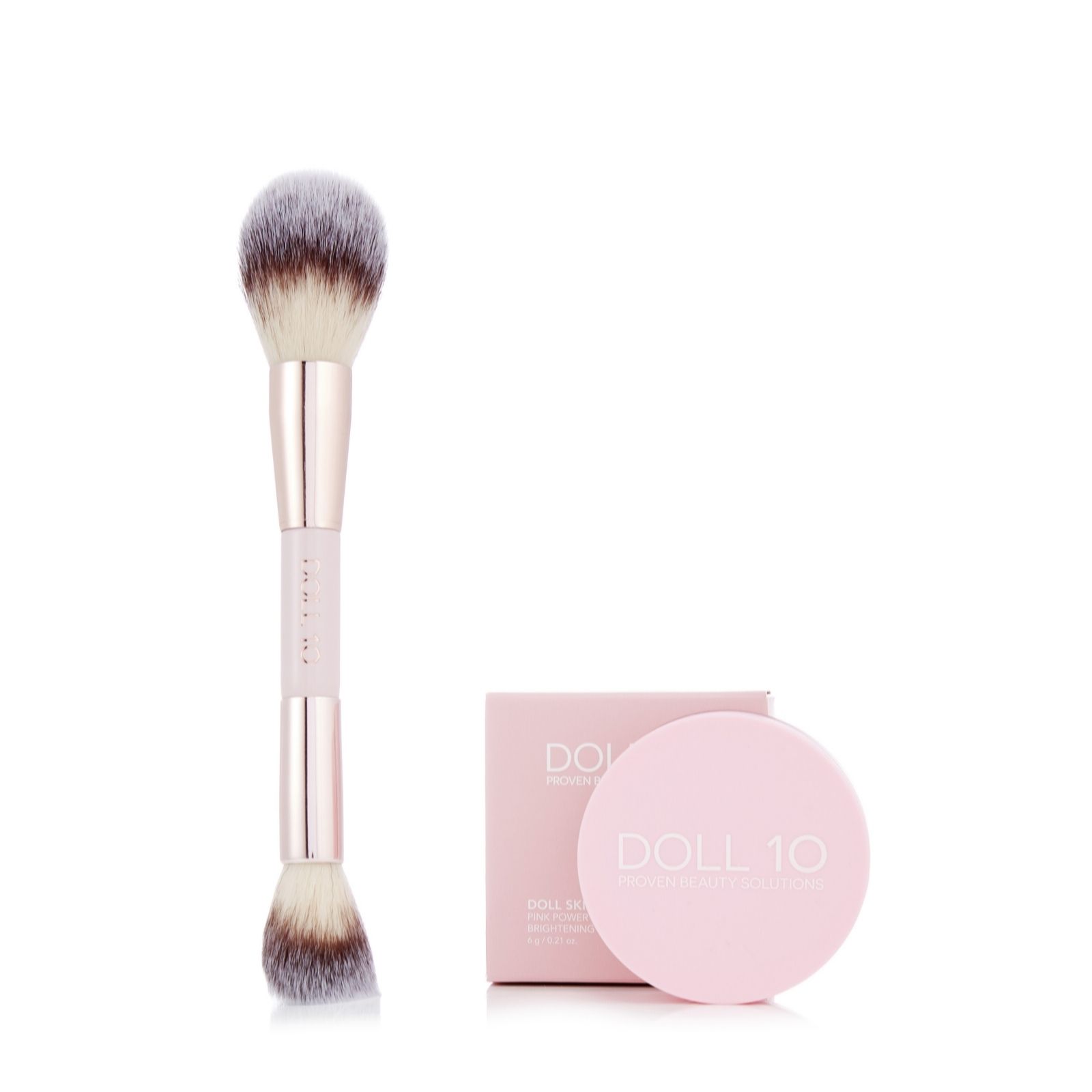 Doll 10 Doll Skin Brightening Powder Treatment with Brush