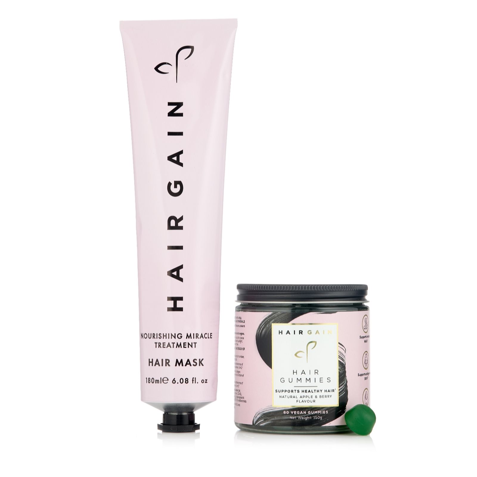 Hair Gain Gummies 30 Gummies & 180ml Mask Duo Set