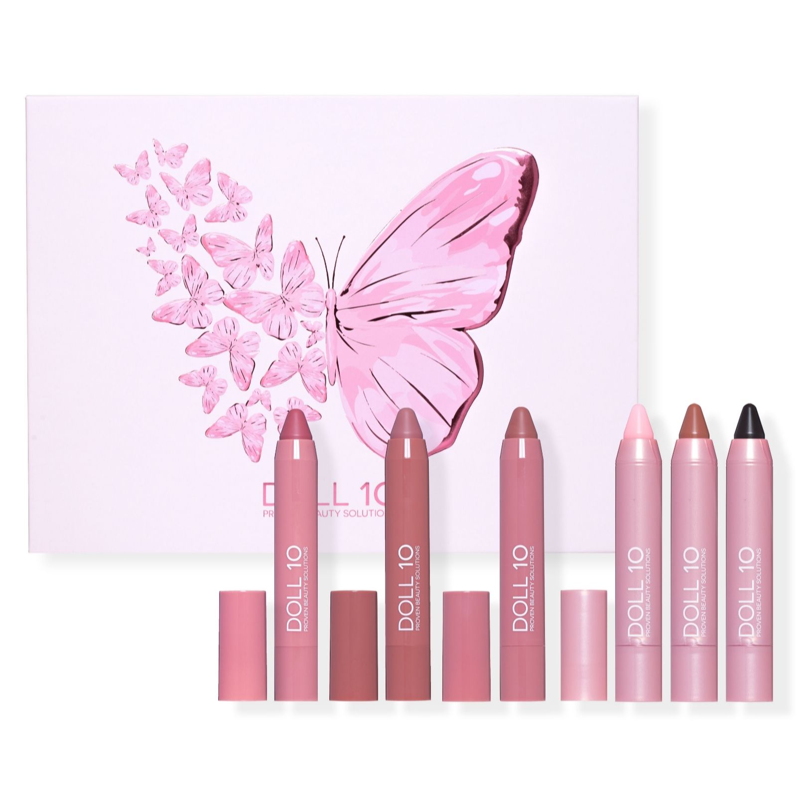 Doll 10 Shades Of Possibility 6 Piece Lip Crayon Collection