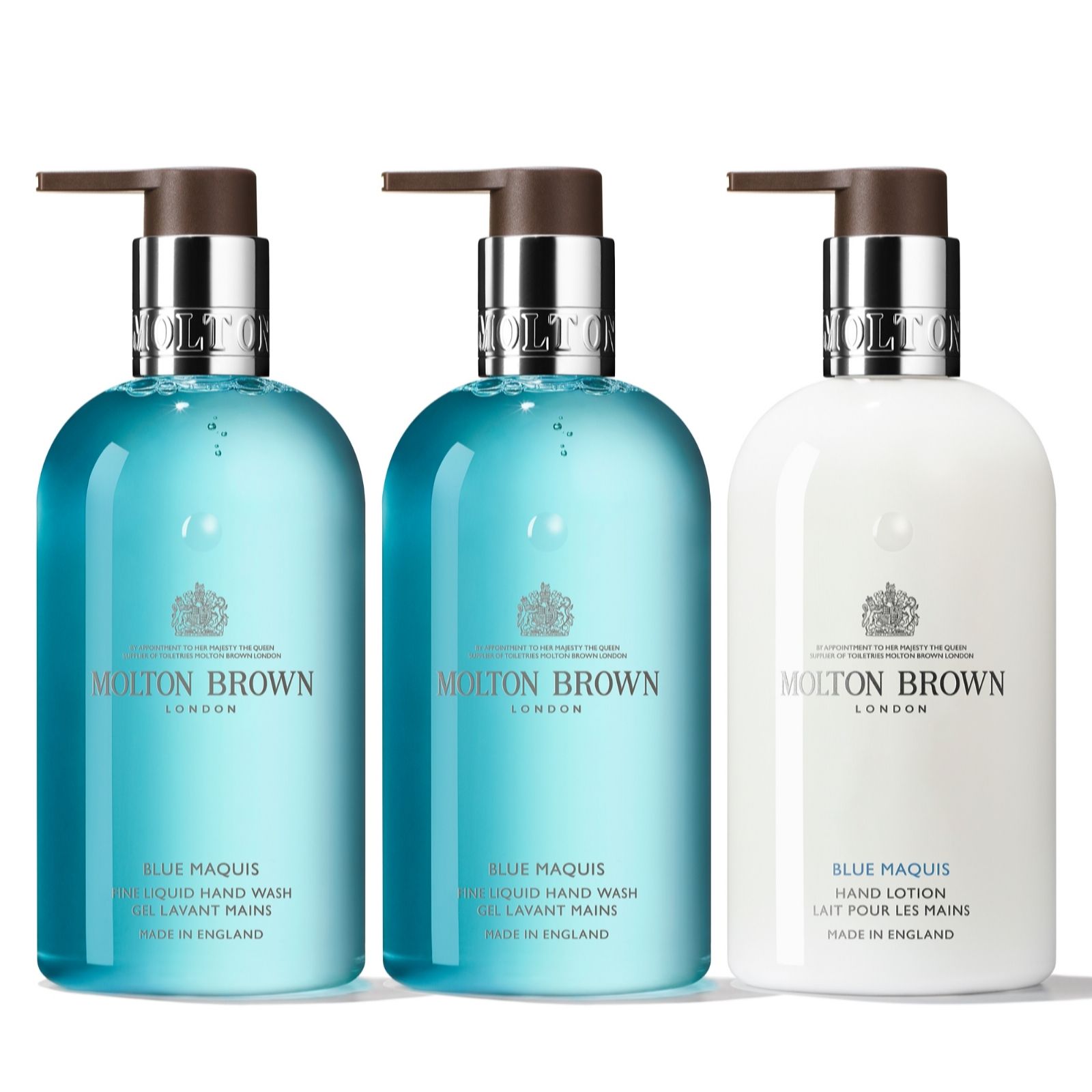 Molton Brown 3 Piece Blue Maquis Hand Wash & Lotion Collection