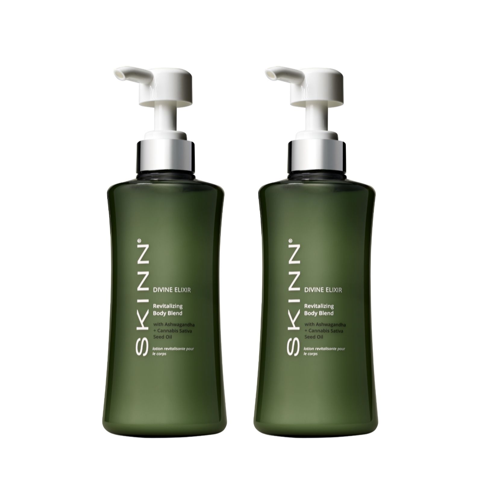Skinn Divine Elixir Revitalizing Ayurvedic Body Blend 500Ml Duo