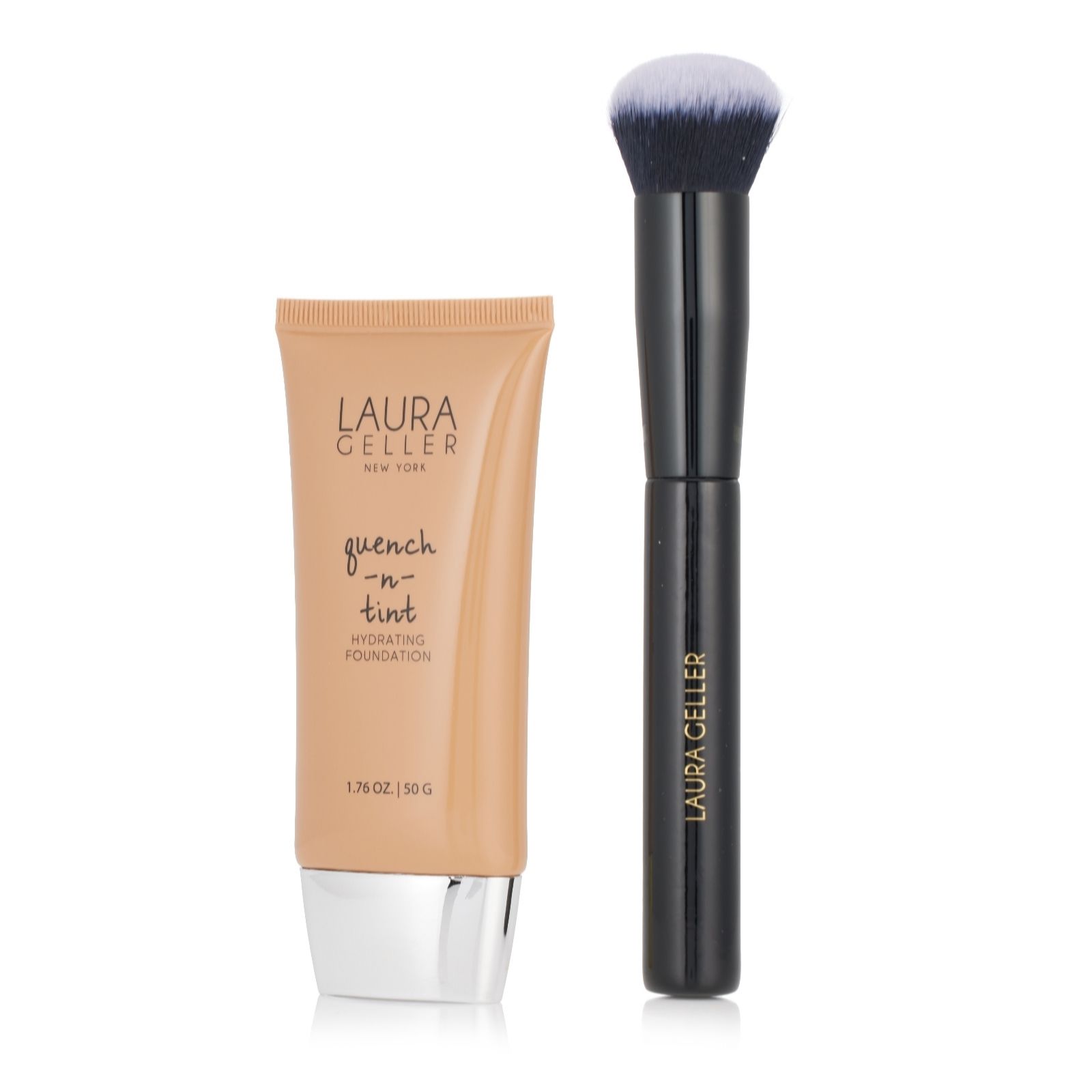 Laura Geller Deep Quench-N Tint Hydrating Foundation & Brush