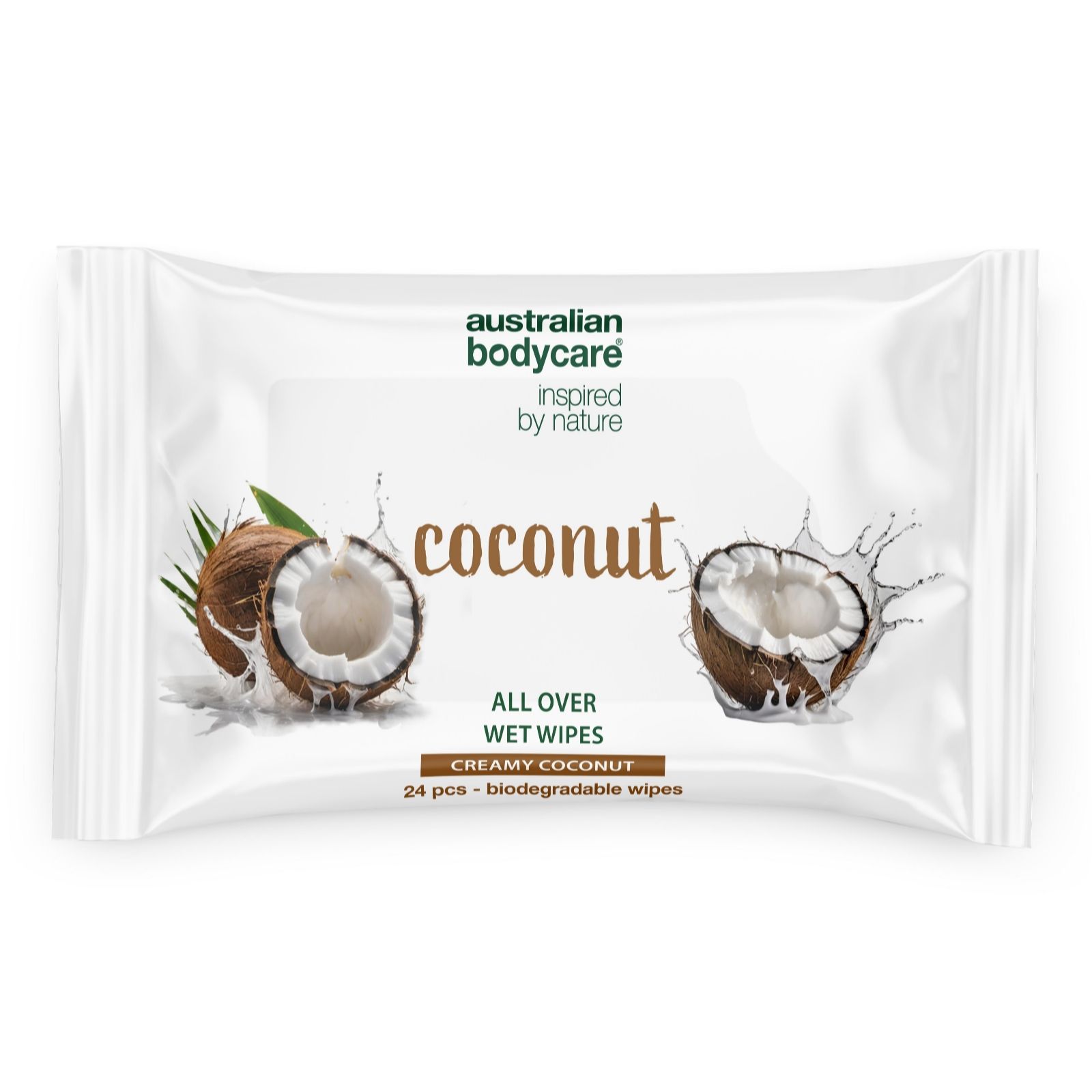 Australian Bodycare Coconut Wipes 24-Piece Trio