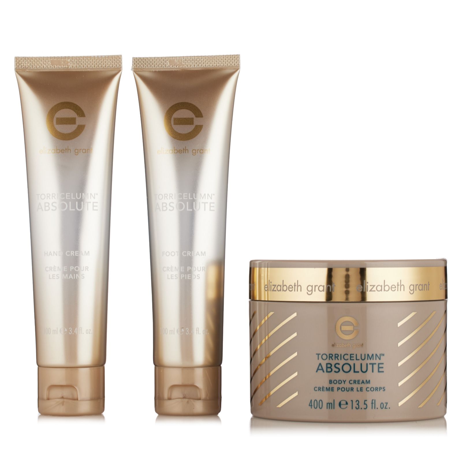 Elizabeth Grant Torricelumn Absolute Body, Hand & Foot Cream Trio