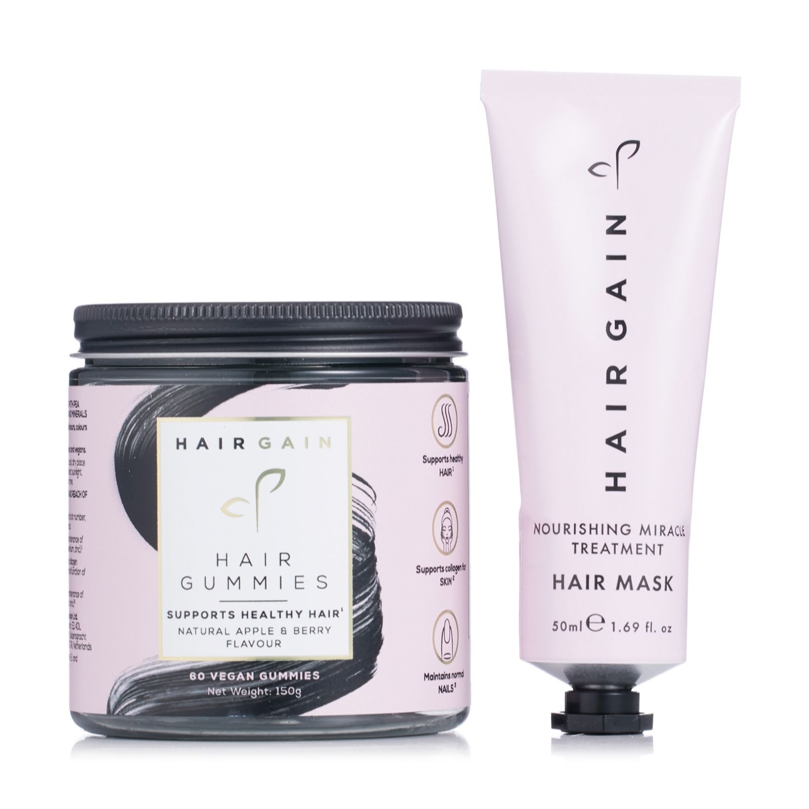 Hair Gain Gummies & 50ml Mask Duo Set