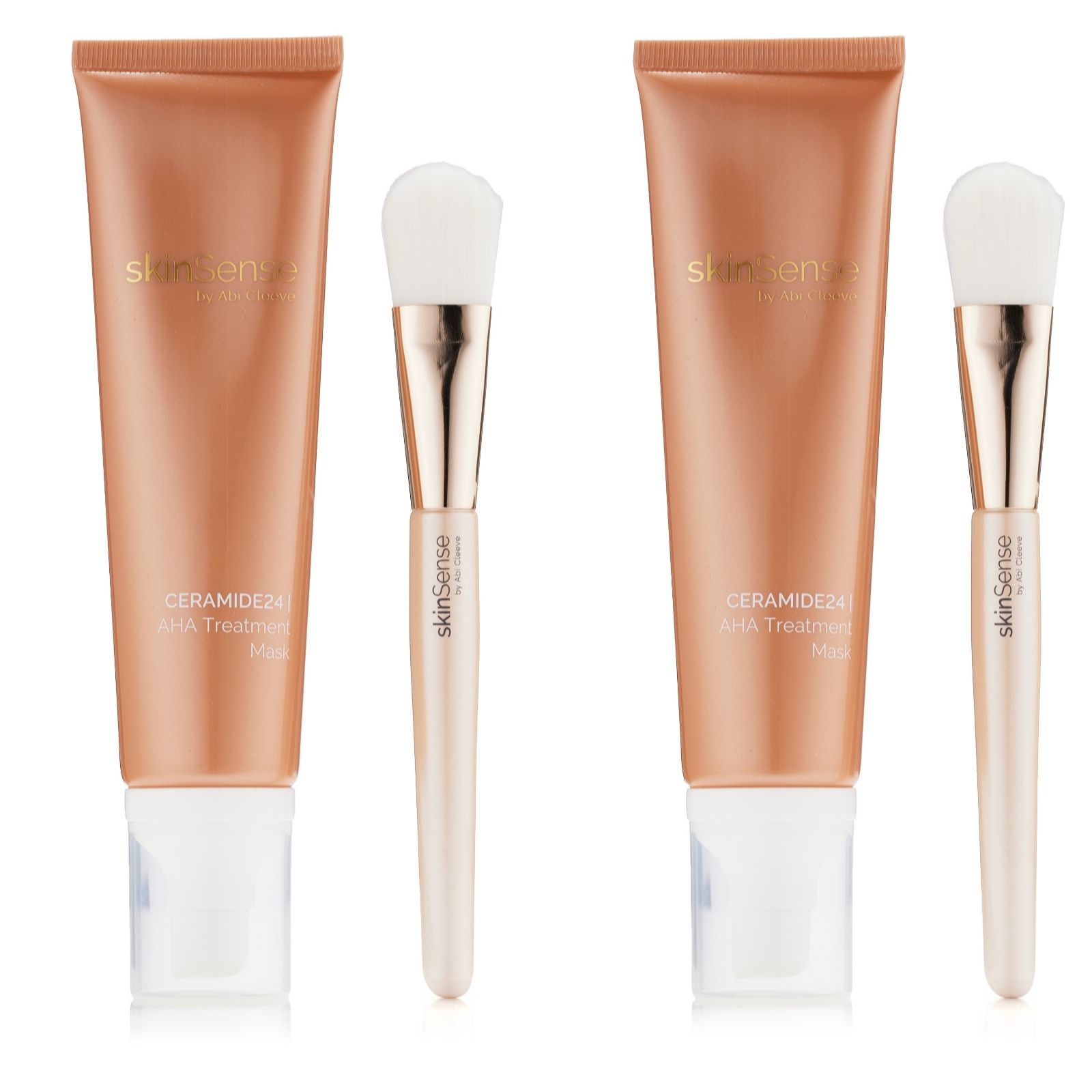 SkinSense C24 AHA Treatment Mask 100ml & Brush Duo