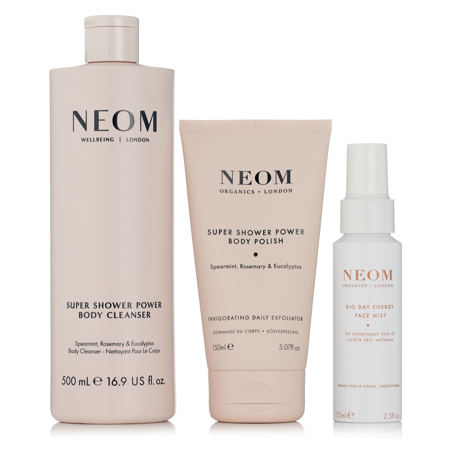 Neom Energy Boosting Body and Face Trio