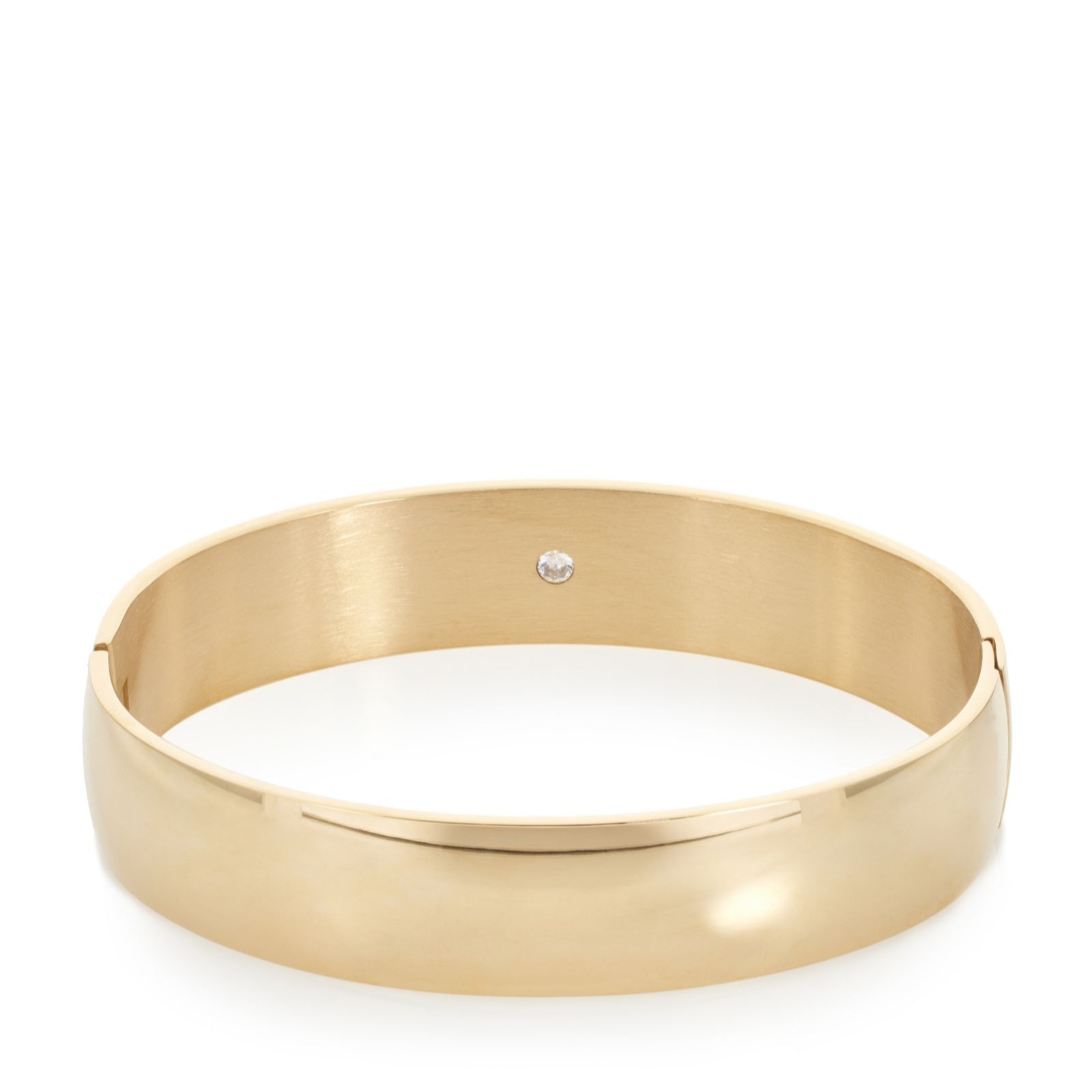 Steel by Diamonique Polished Chubby Bangle Stainless Steel