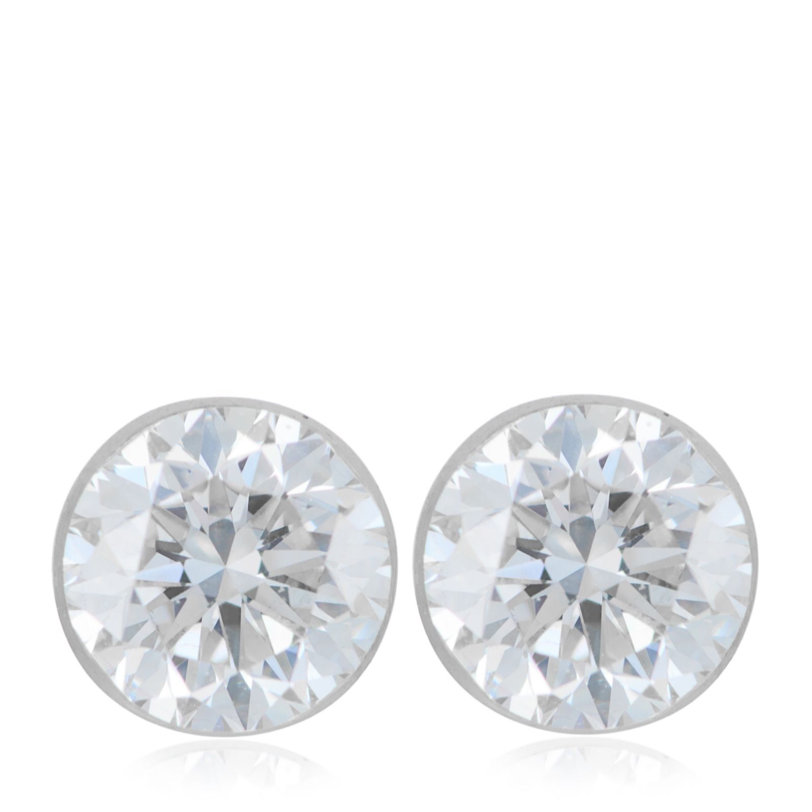 Fire Light 1ct Lab Grown Diamond Invisible Setting Stud Earrings 9c...