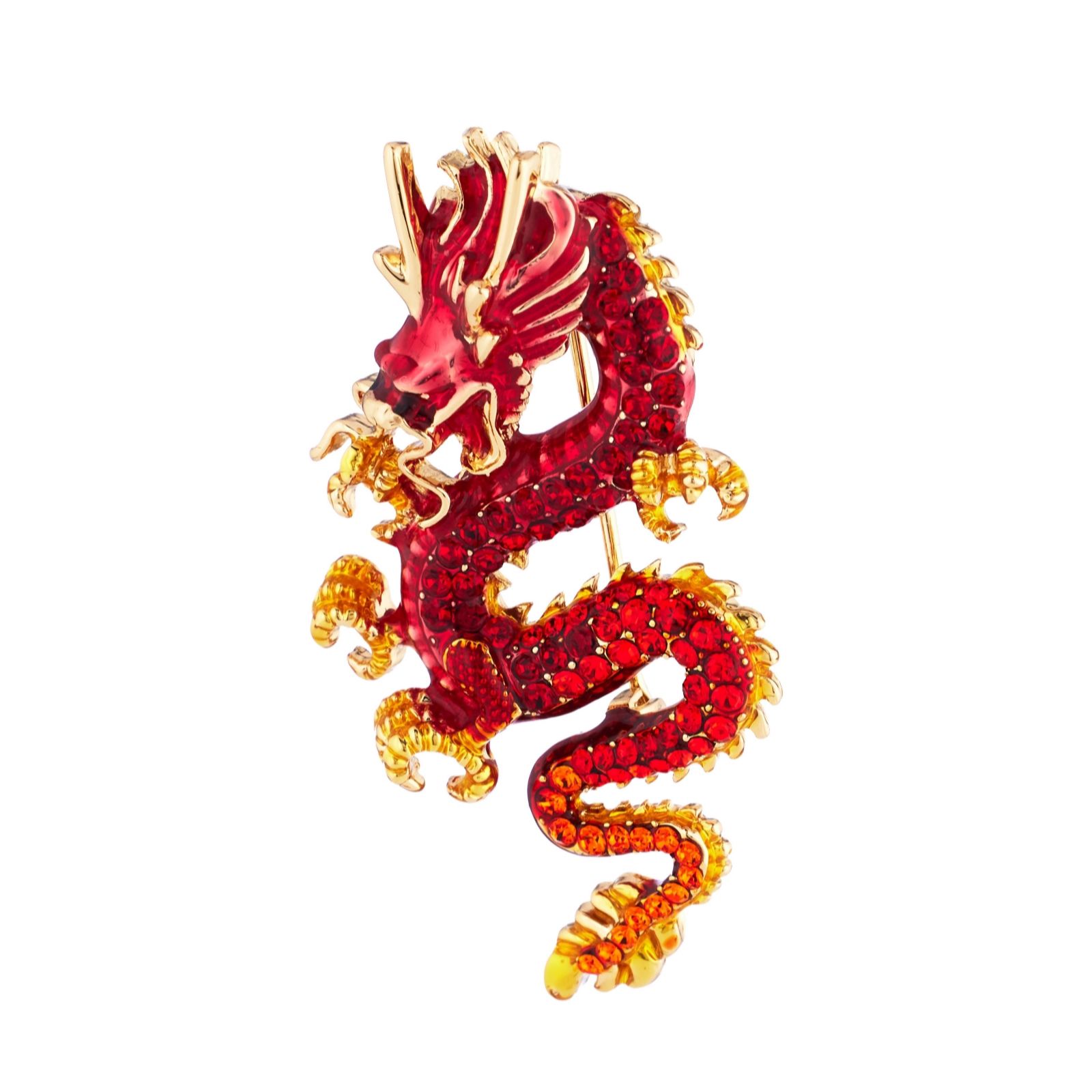 Butler & Wilson Jewellery Red Butler & Wilson Fierce Dragon Brooch
