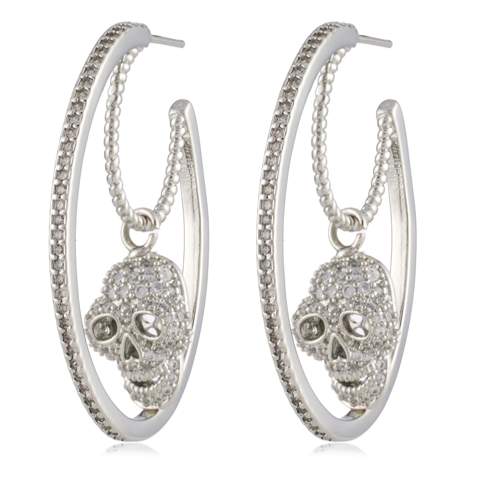 Butler & Wilson Double Hoop Earrings