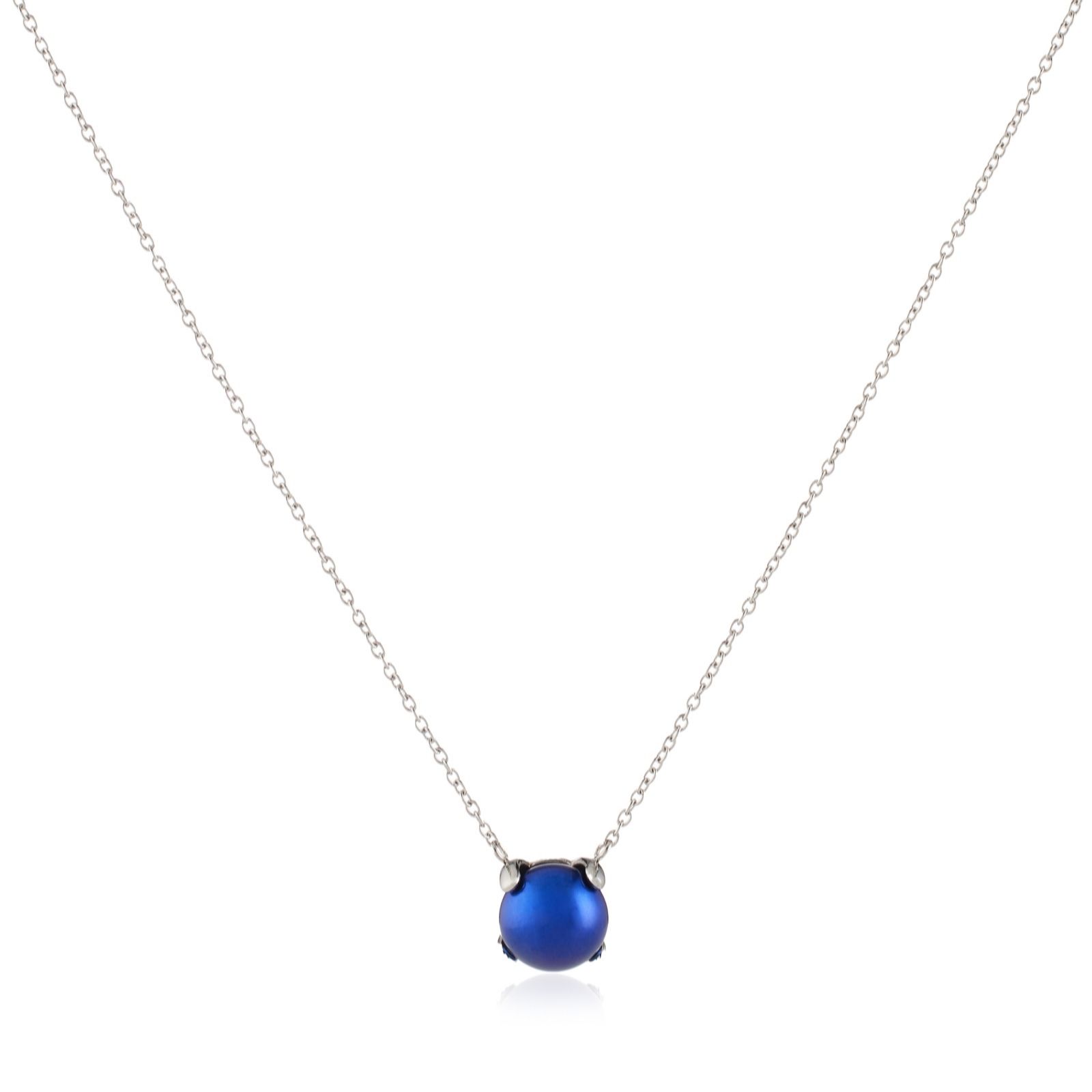 Lara Pearl 10mm Button Pearl Pendant & Chain Stainless Steel