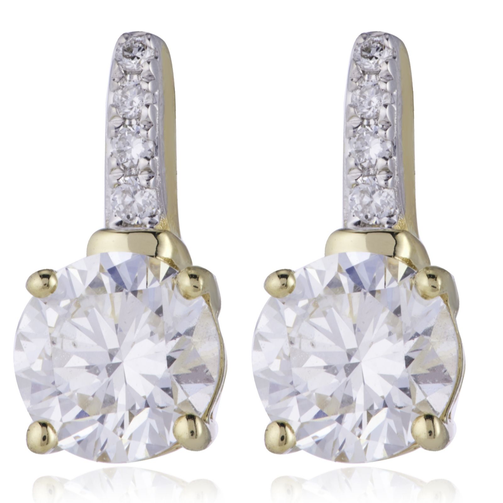 Fire Light 0.95ct Lab Grown Diamond Drop Earrings 9ct Gold