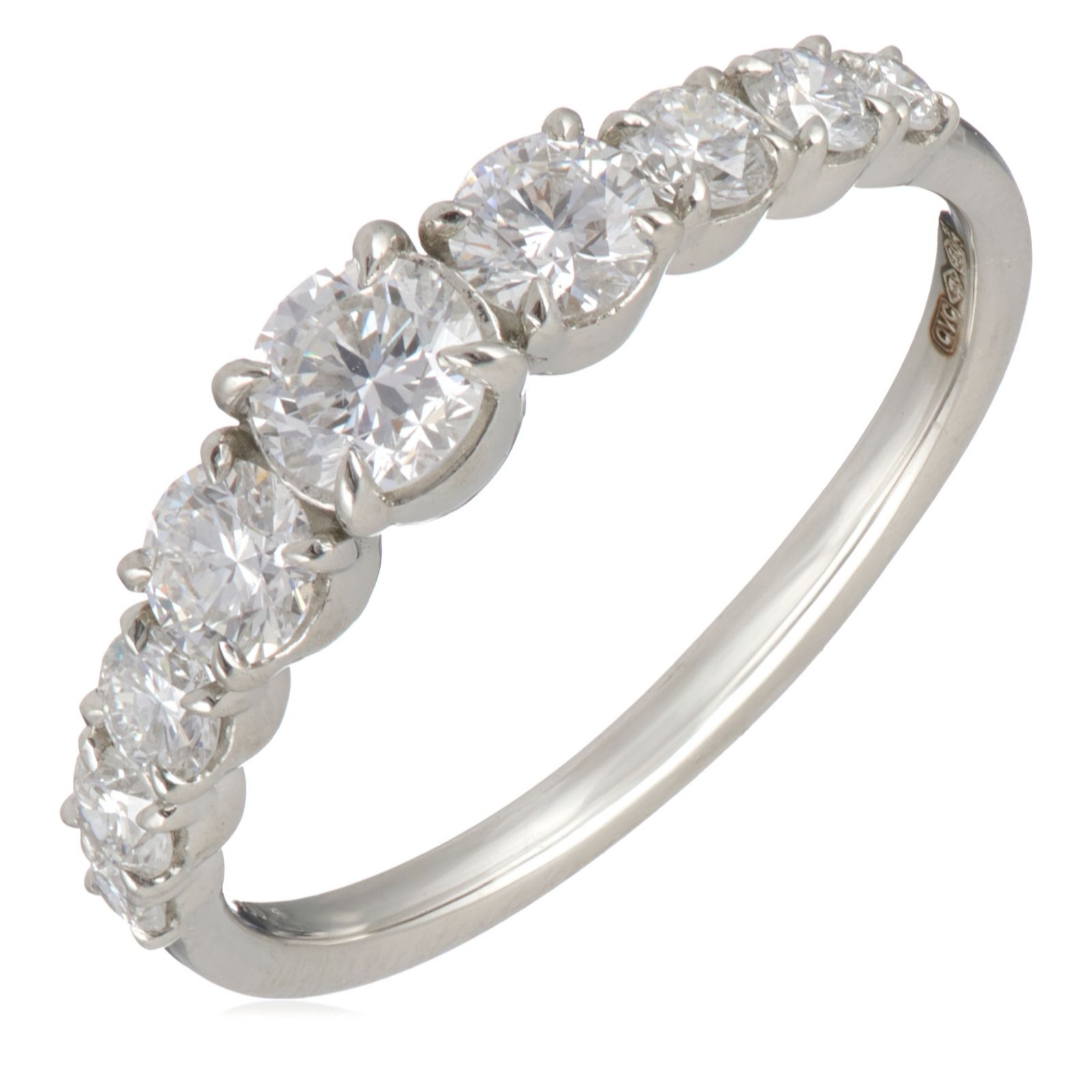 Firelight 1ct Diamond Lab Grown 9 Stone Ring Platinum