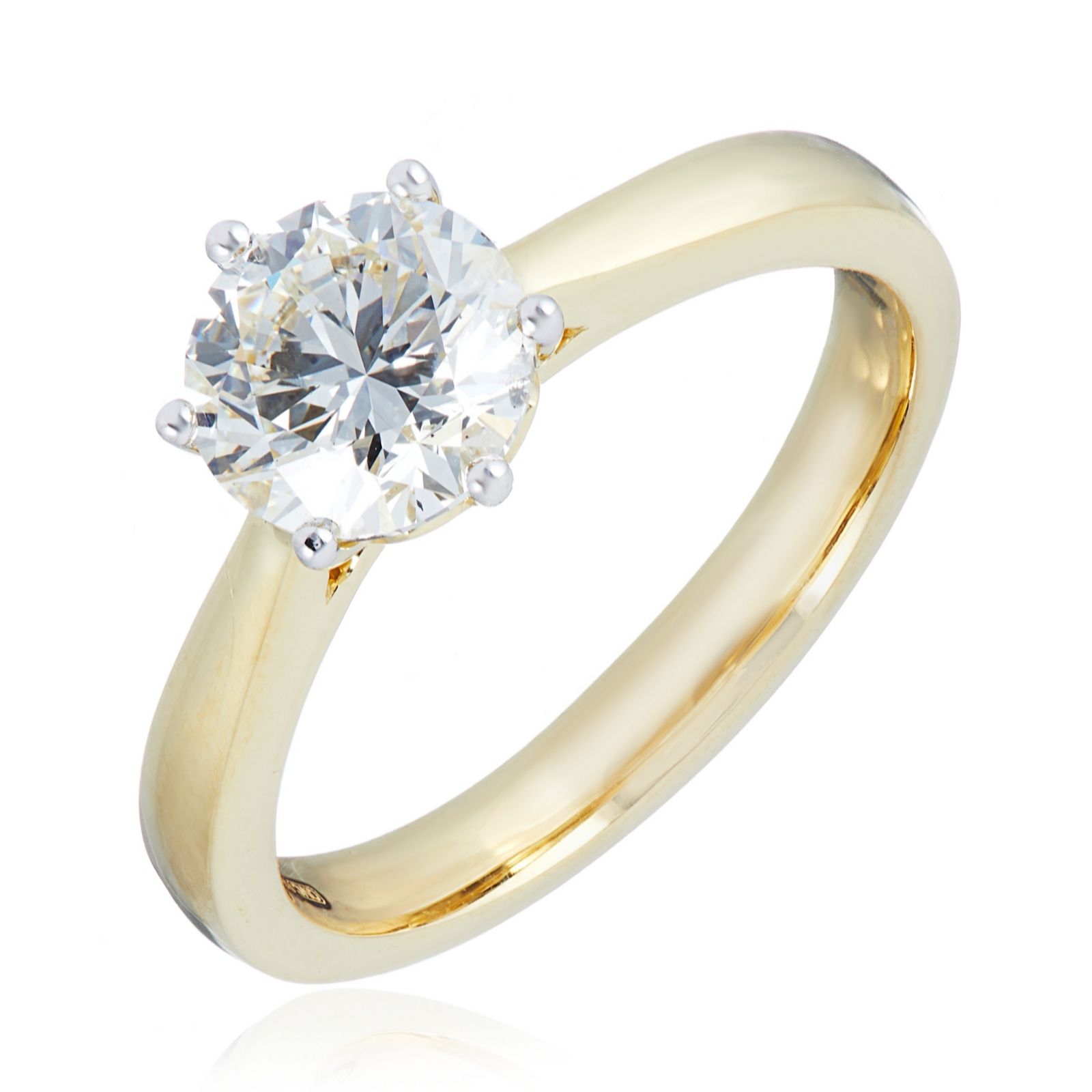 1.50ct GH SI2 Firelight Lab Grown Diamond Solitaire Ring 18ct Gold