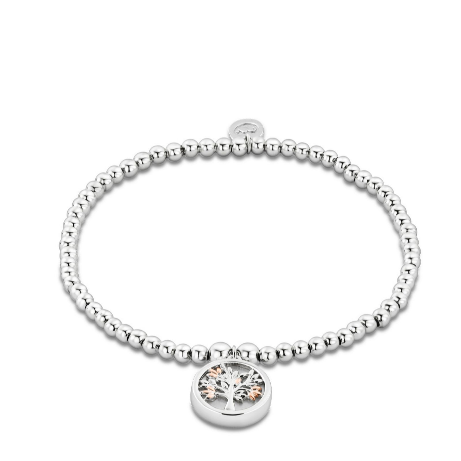 Clogau Sterling Silver And 9Ct Gold Tree Of Life Bead Bracelet Sterling Silver & 9Ct Gold