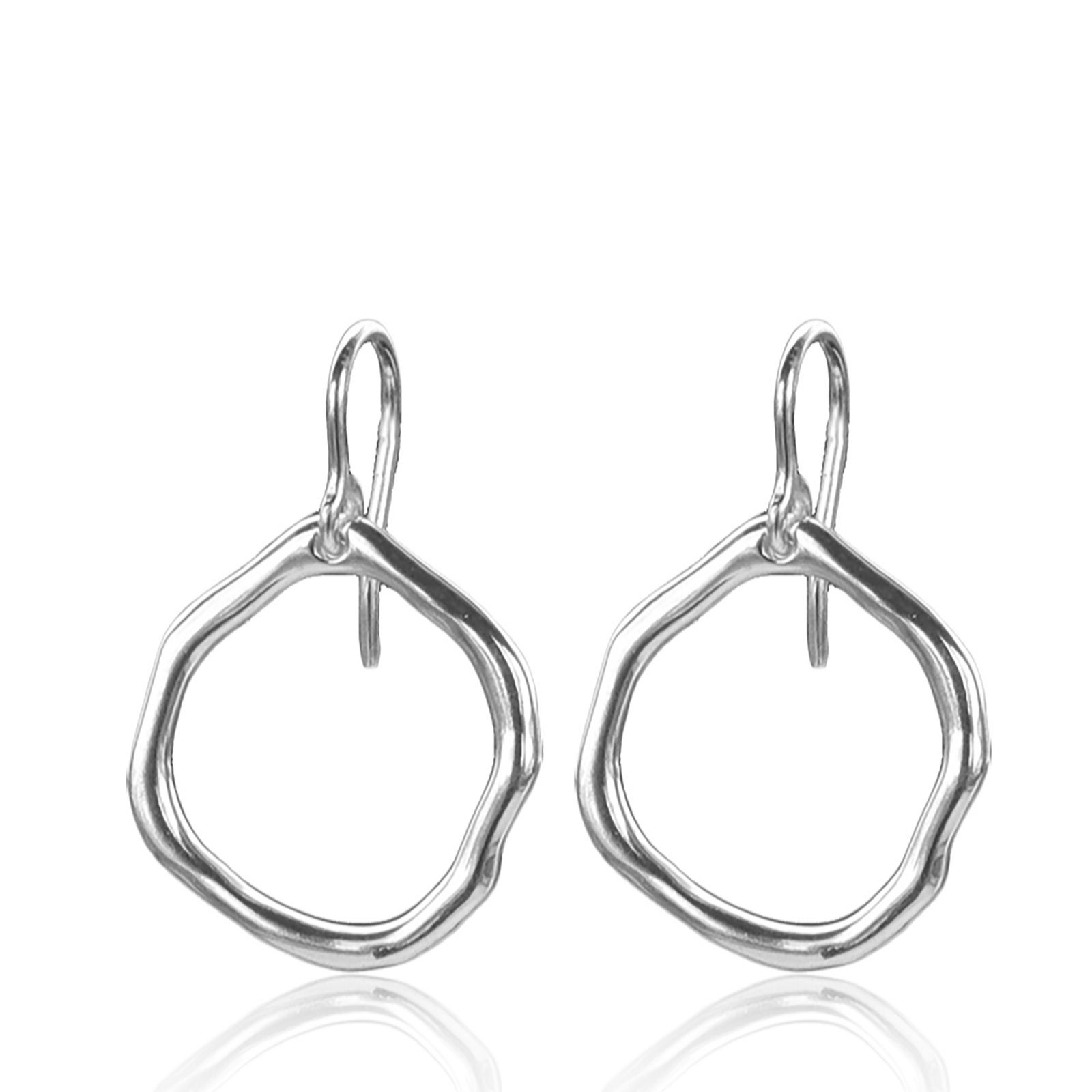 Nina B Sterling Silver Cicle Earrings