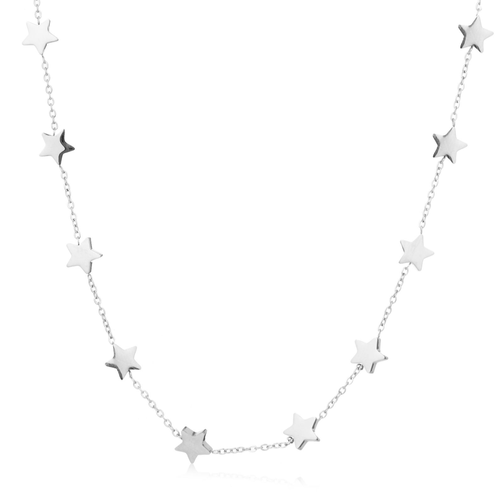 Steel by Diamonique Star Necklace Stainless Steel