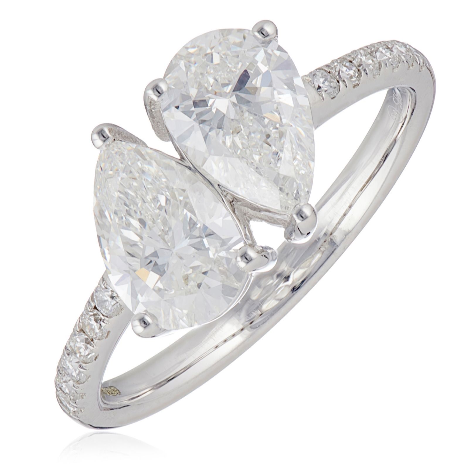 Fire Light Diamonds 2ct Toi et Moi Ring 9ct Gold