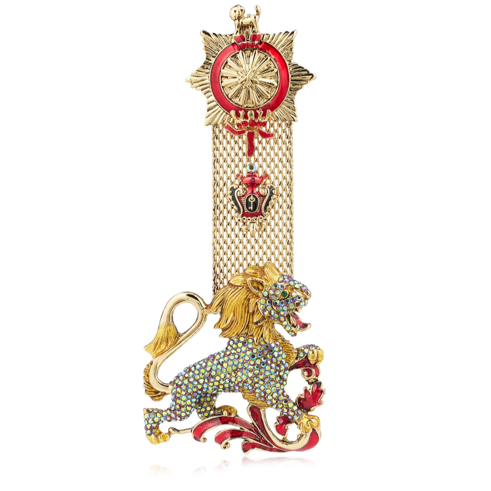 Butler & Wilson Jewellery Gold Red Butler & Wilson Limited Edition Military Lion Brooch