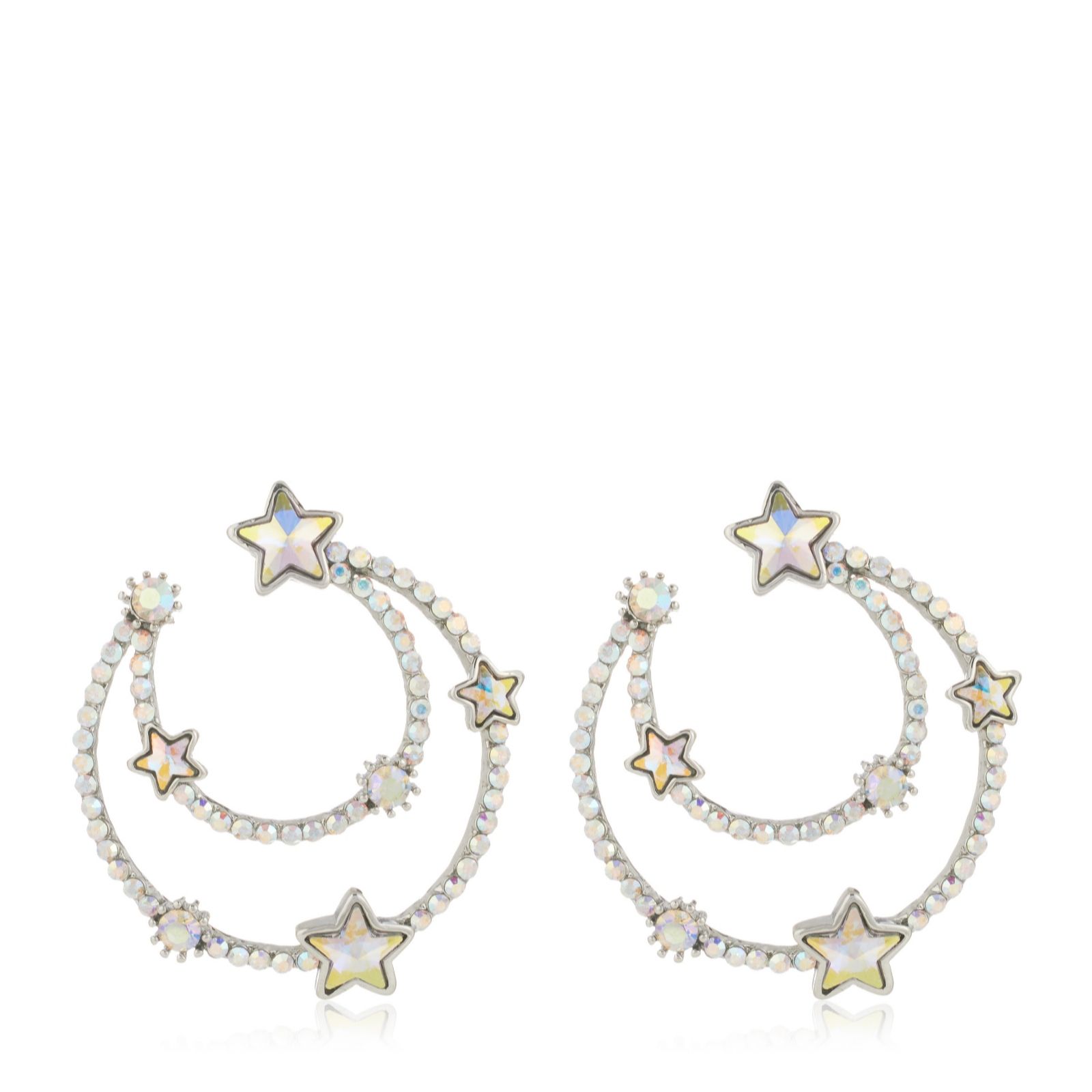 Butler & Wilson Circular Star Earrings