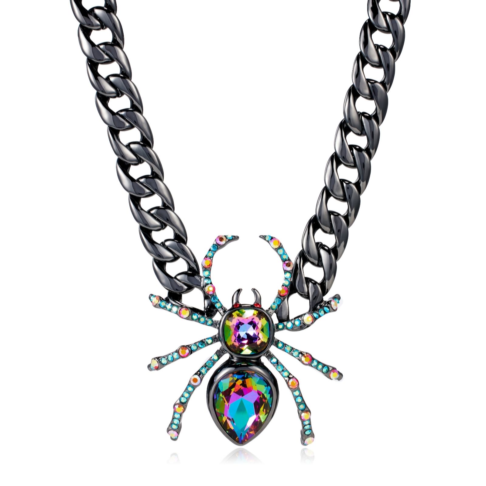 Butler & Wilson Shimmering Spider Necklace